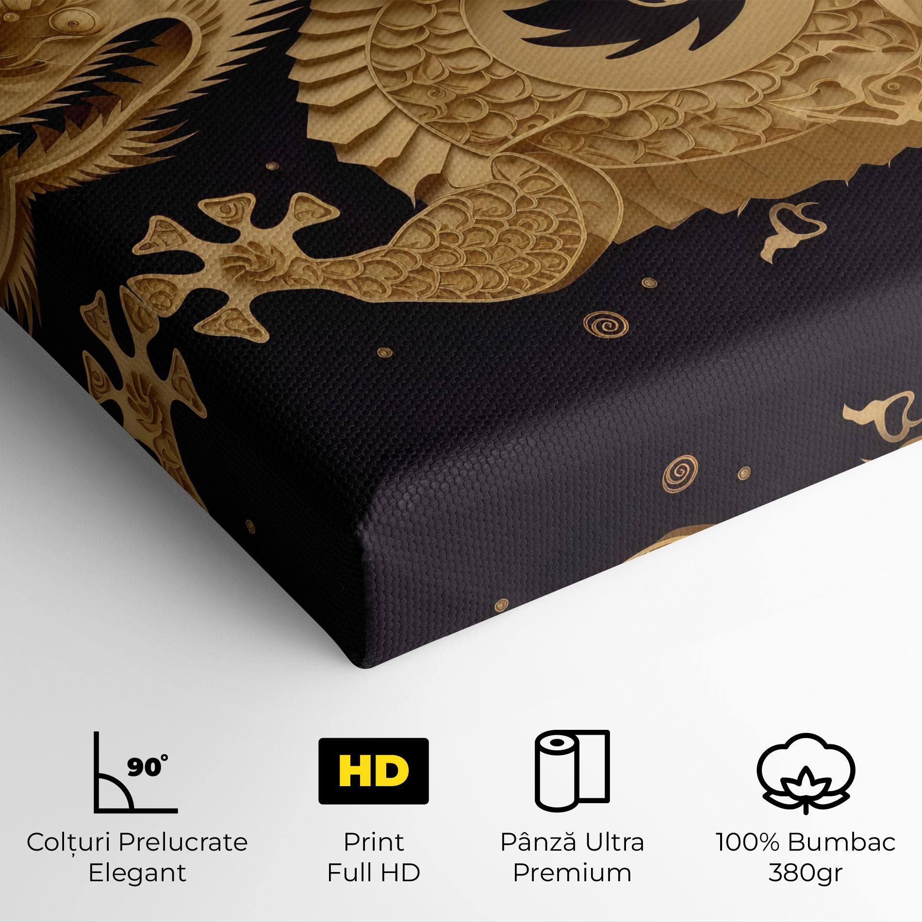 Tablou Canvas Dragon Zodiac Sign mockup 4