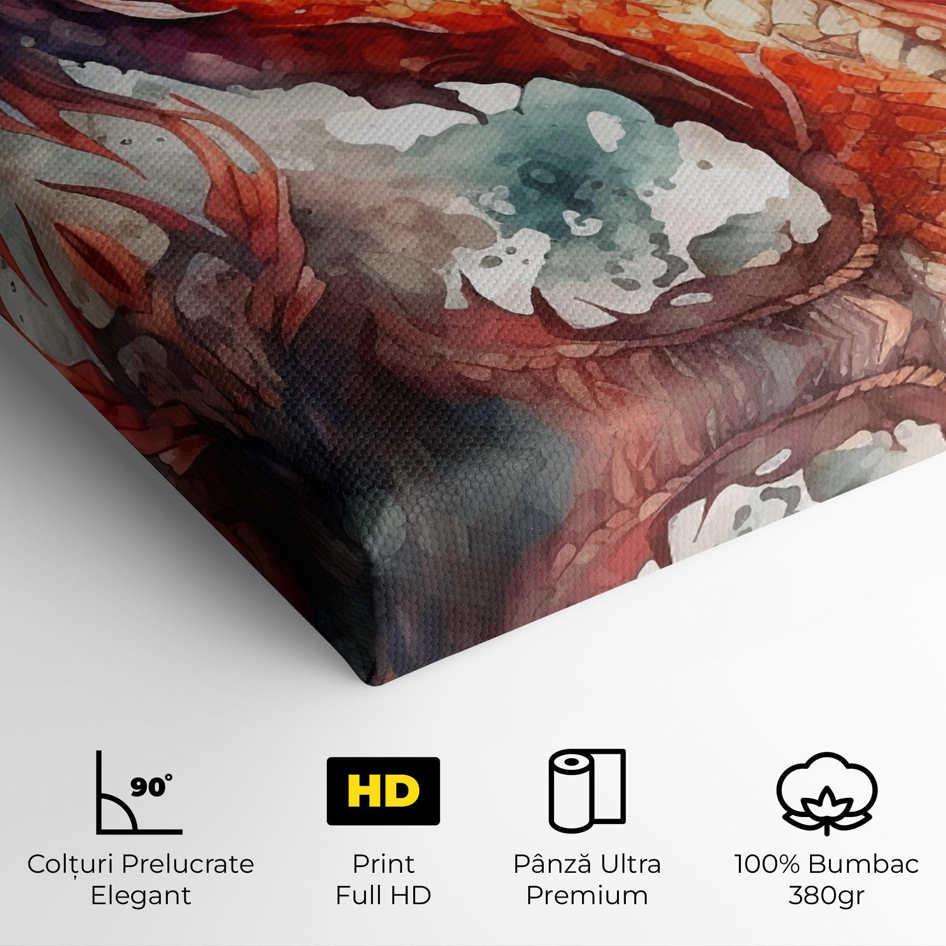 Tablou Canvas Fire Dragon mockup 4