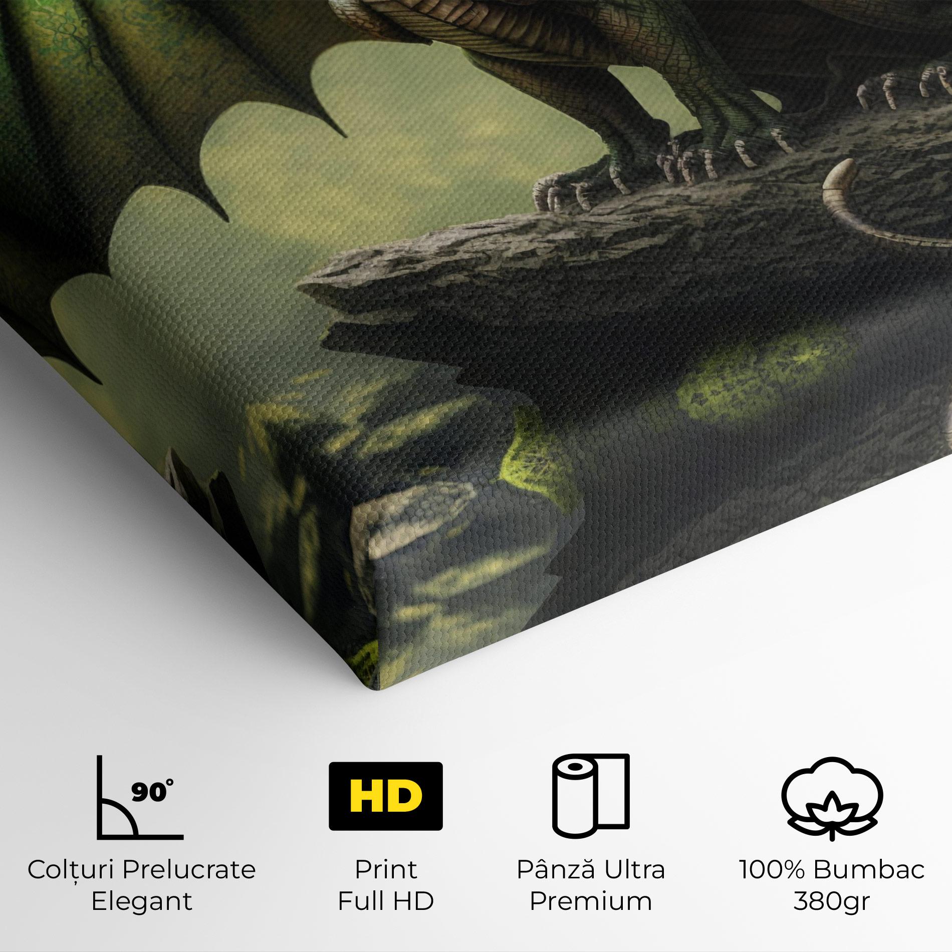Tablou Canvas Green Dragon mockup 4