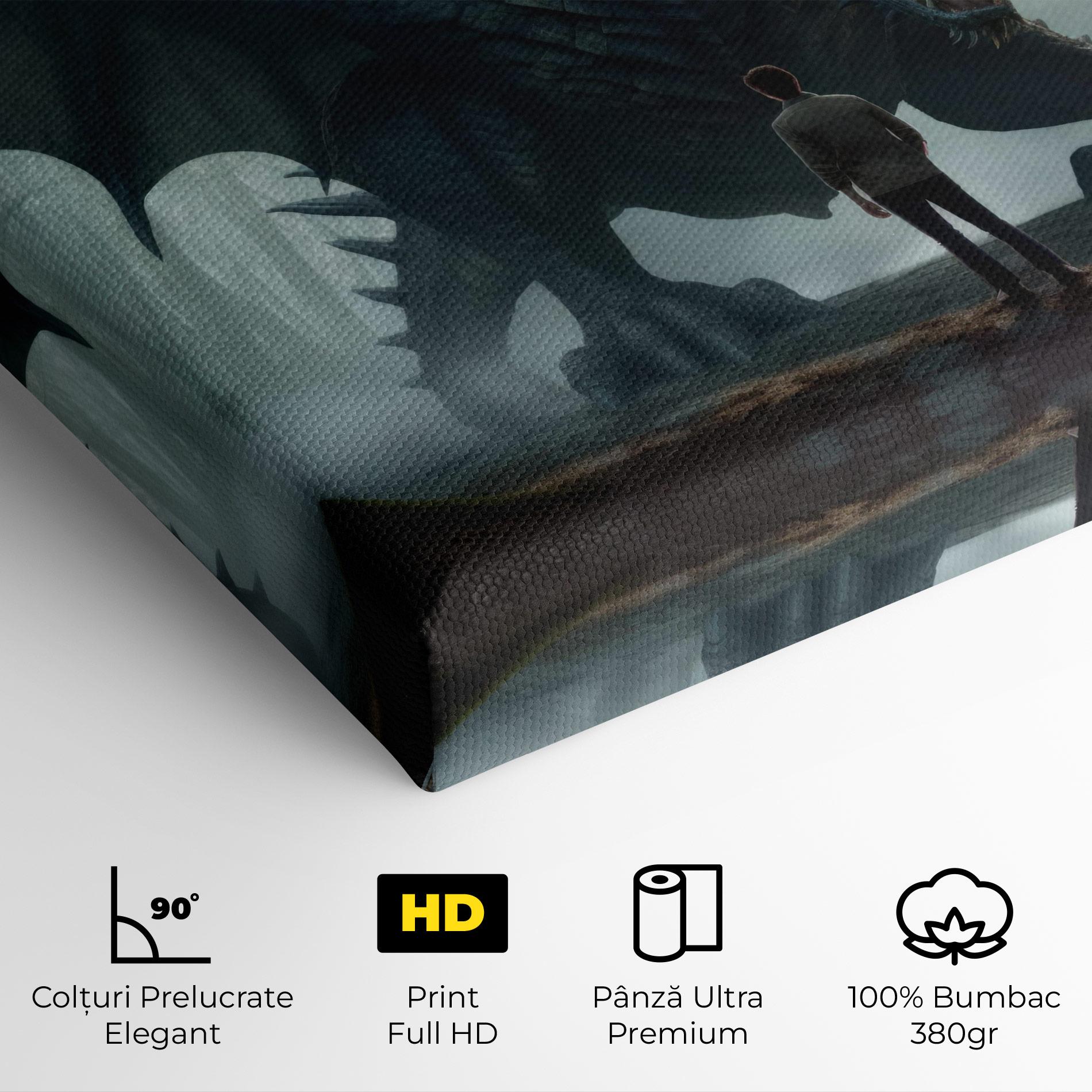 Tablou Canvas Huge Dragon Fantasy mockup 4