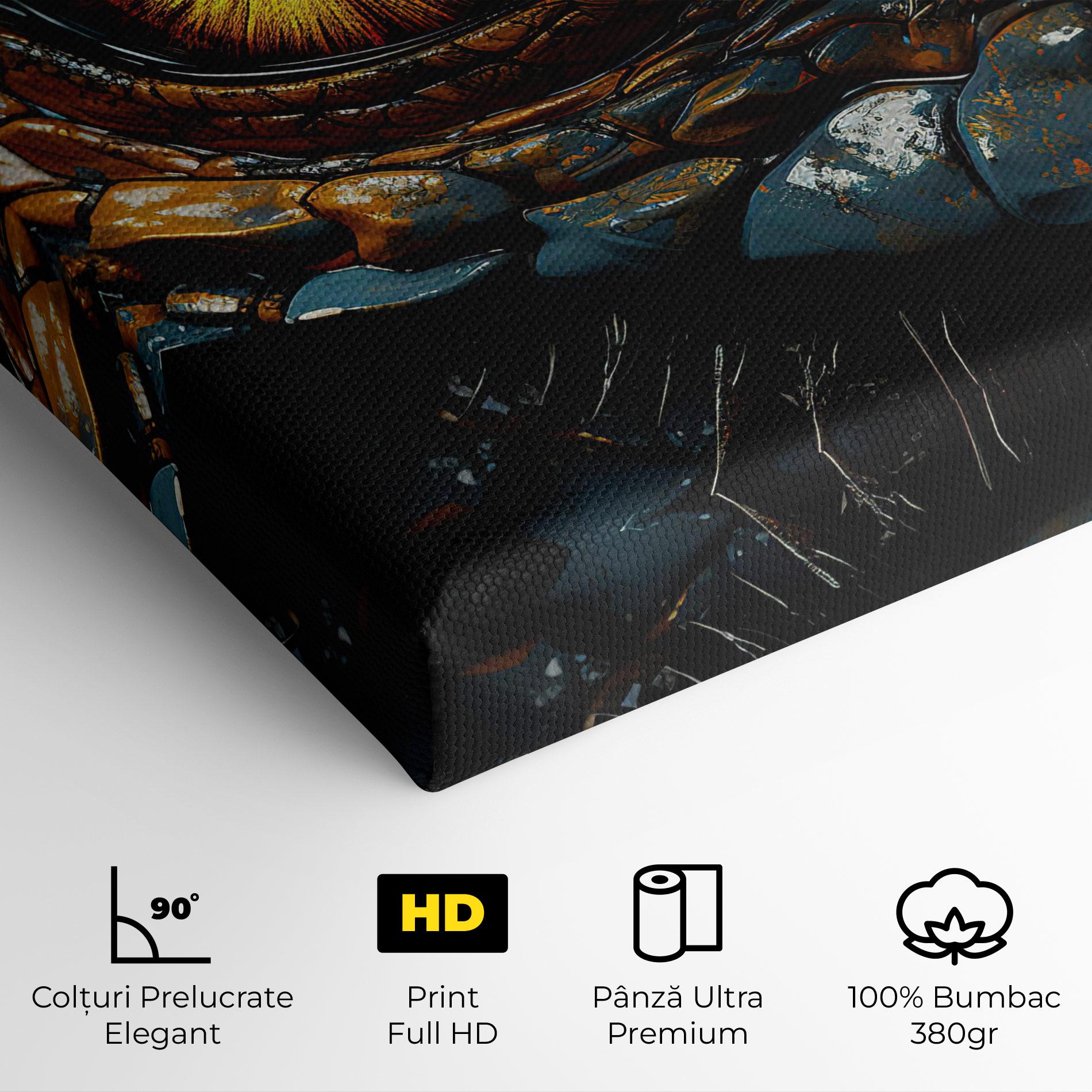 Tablou Canvas Yellow Dragon Eye mockup 4