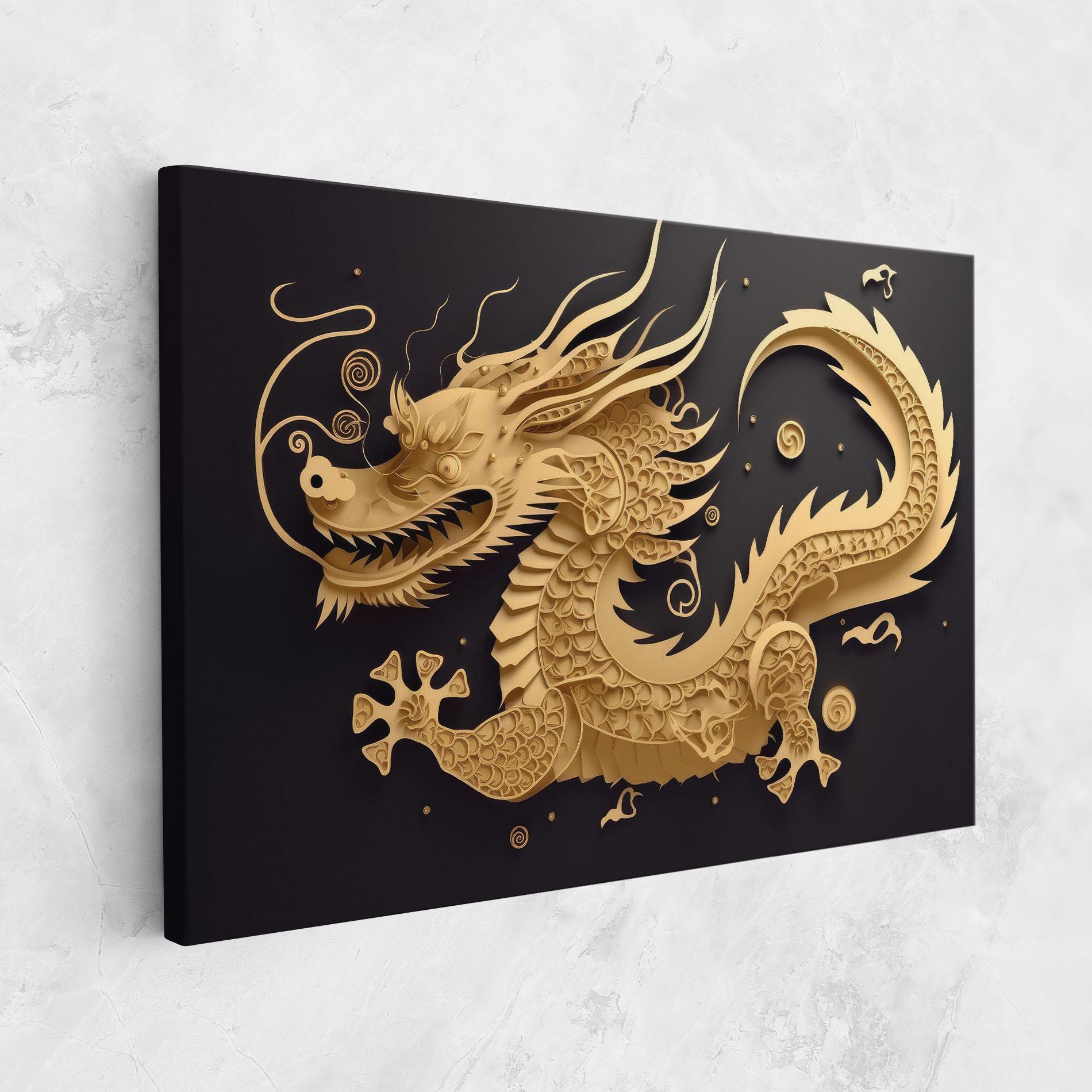 Tablou Canvas Dragon Zodiac Sign mockup 1