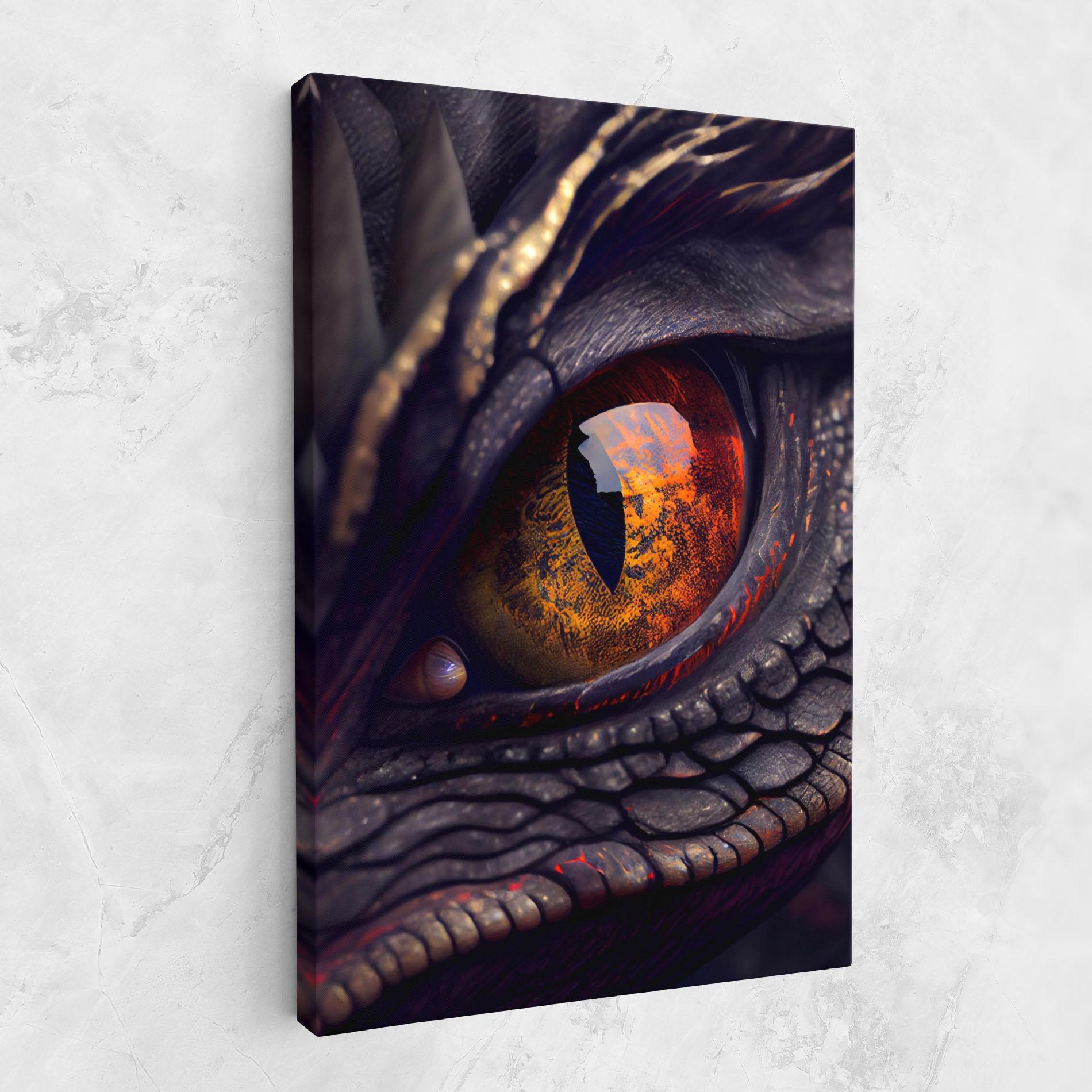 Tablou Canvas Close Up Red Eye Dragon mockup 1