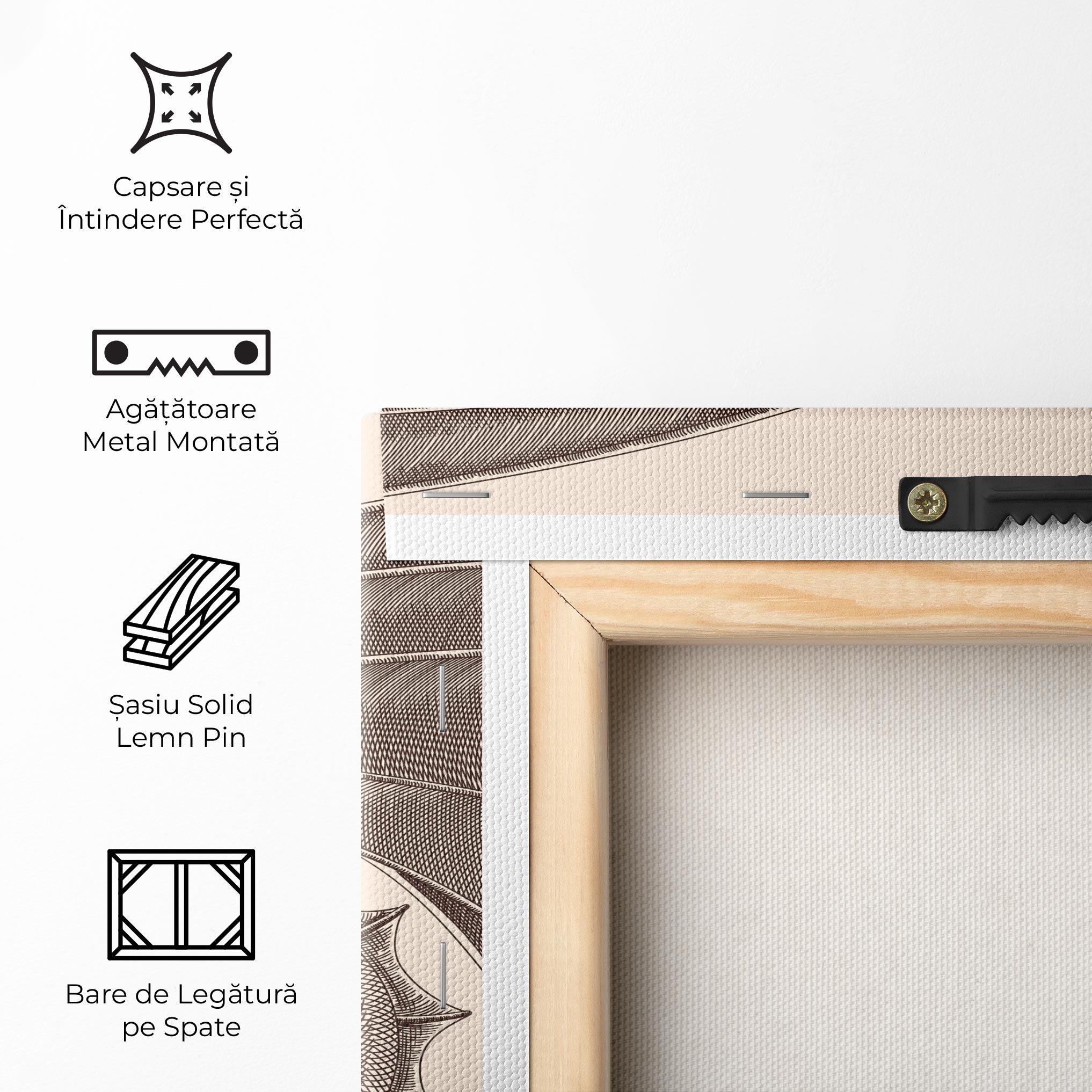 Tablou Canvas Brown Dragon mockup 5