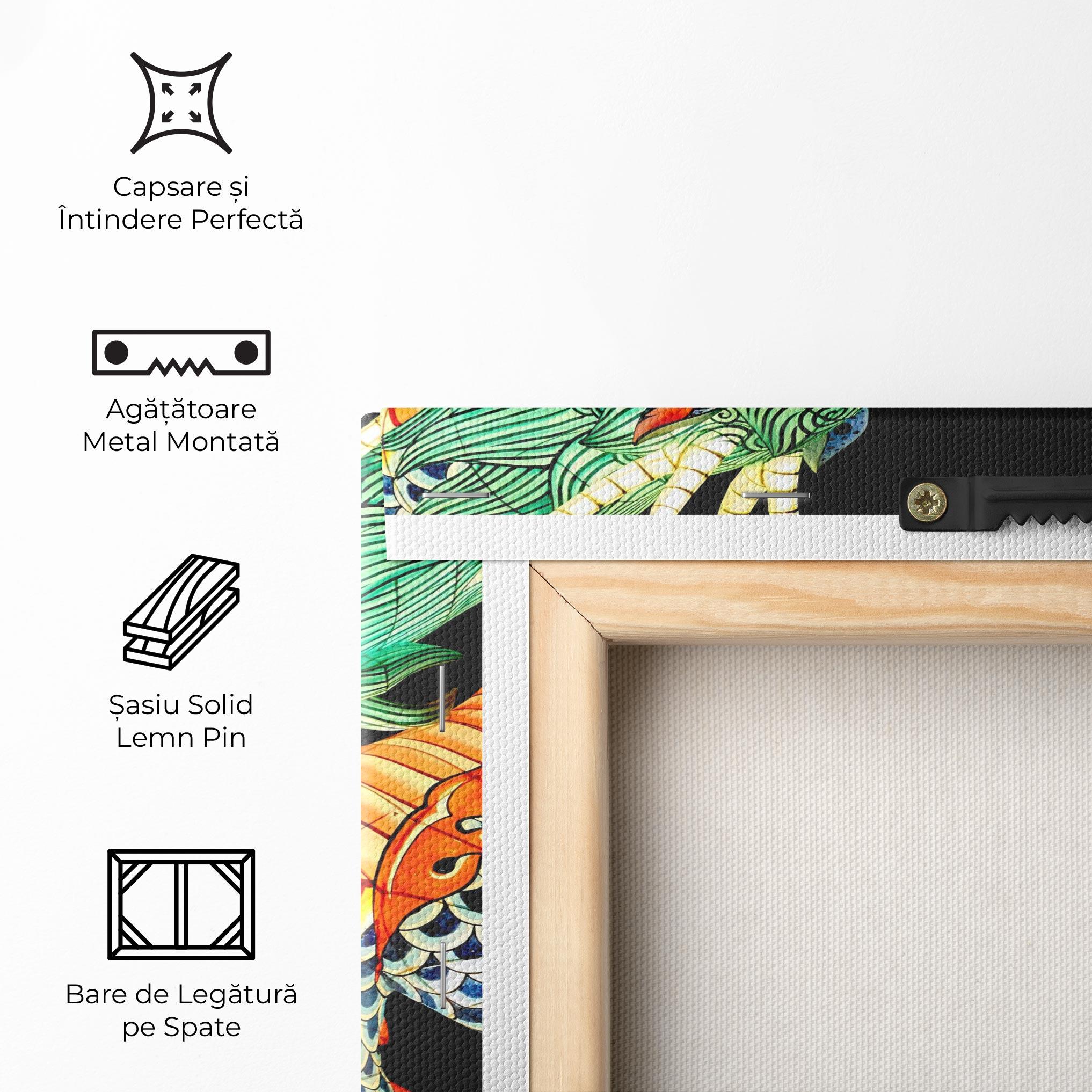 Tablou Canvas Chinese Dragon And Tiger mockup 5