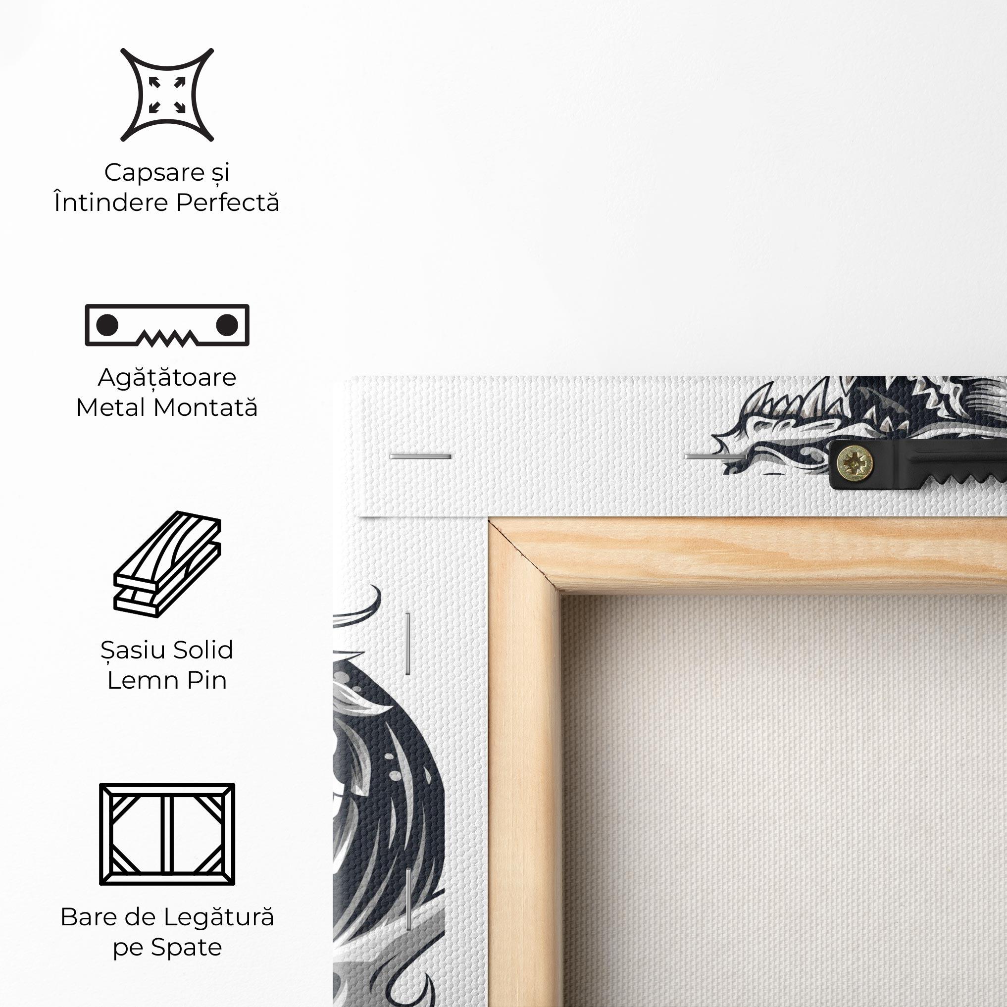 Tablou Canvas Dragon Line mockup 5