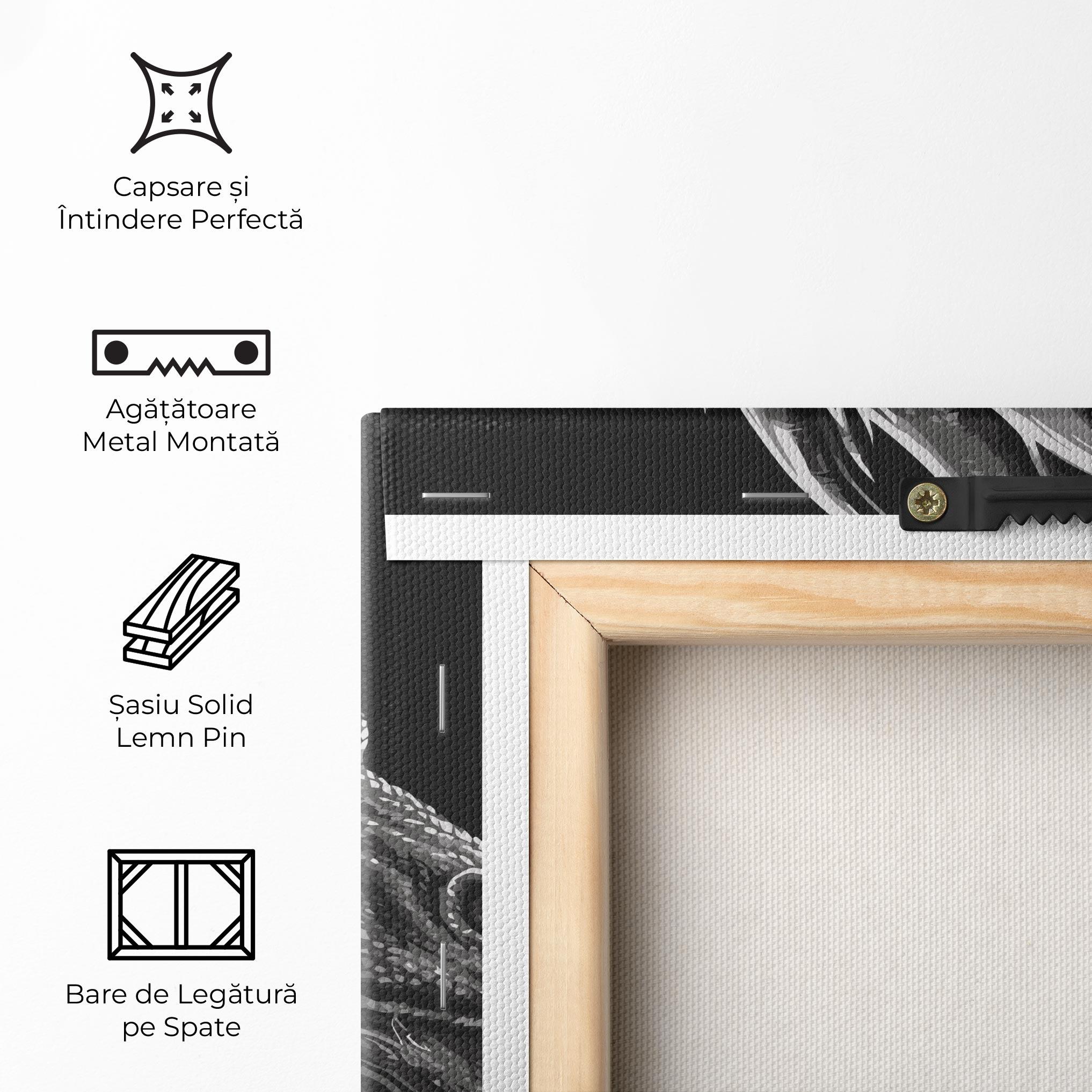 Tablou Canvas Grey Dragon mockup 5
