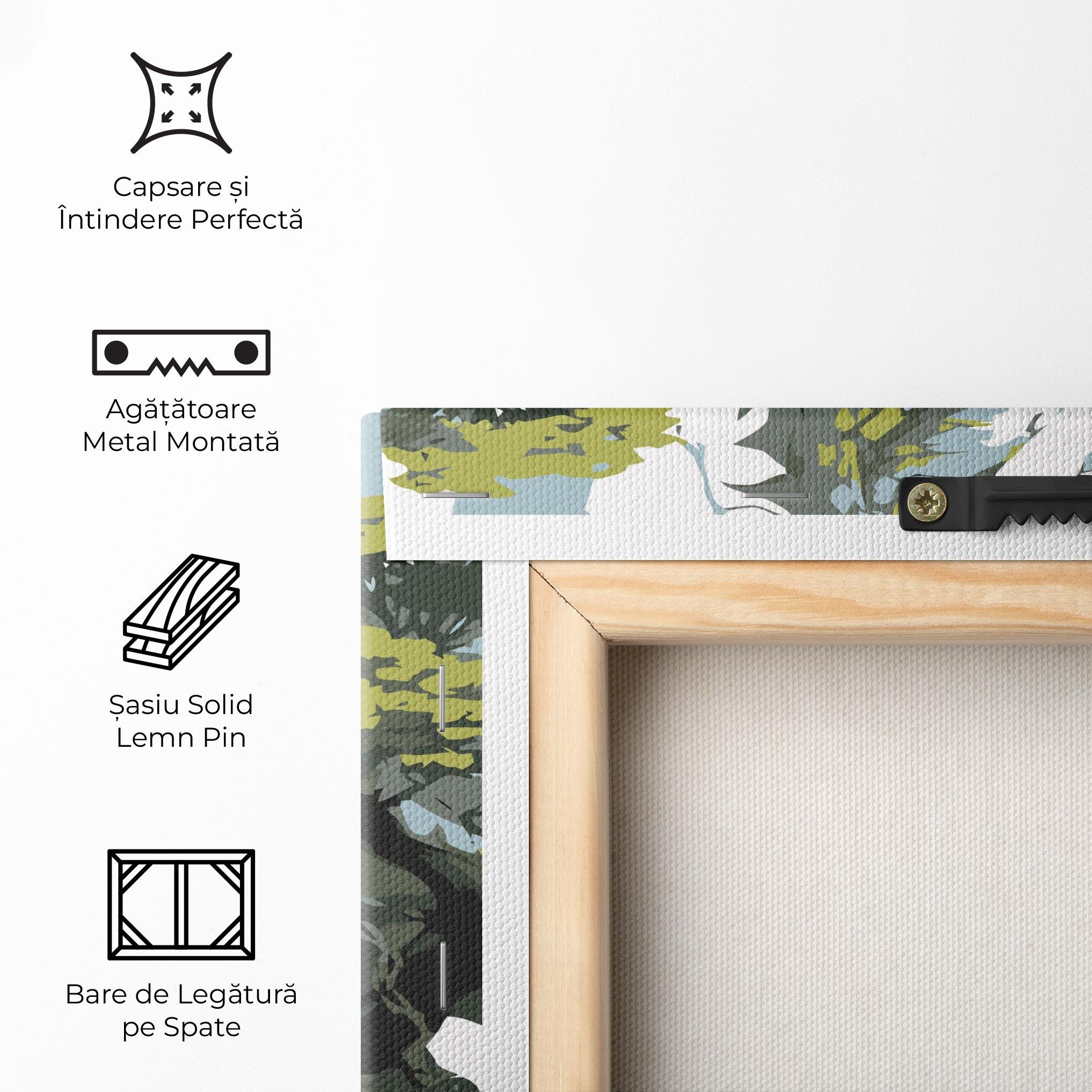 Tablou Canvas Grey Nature Dragon mockup 5