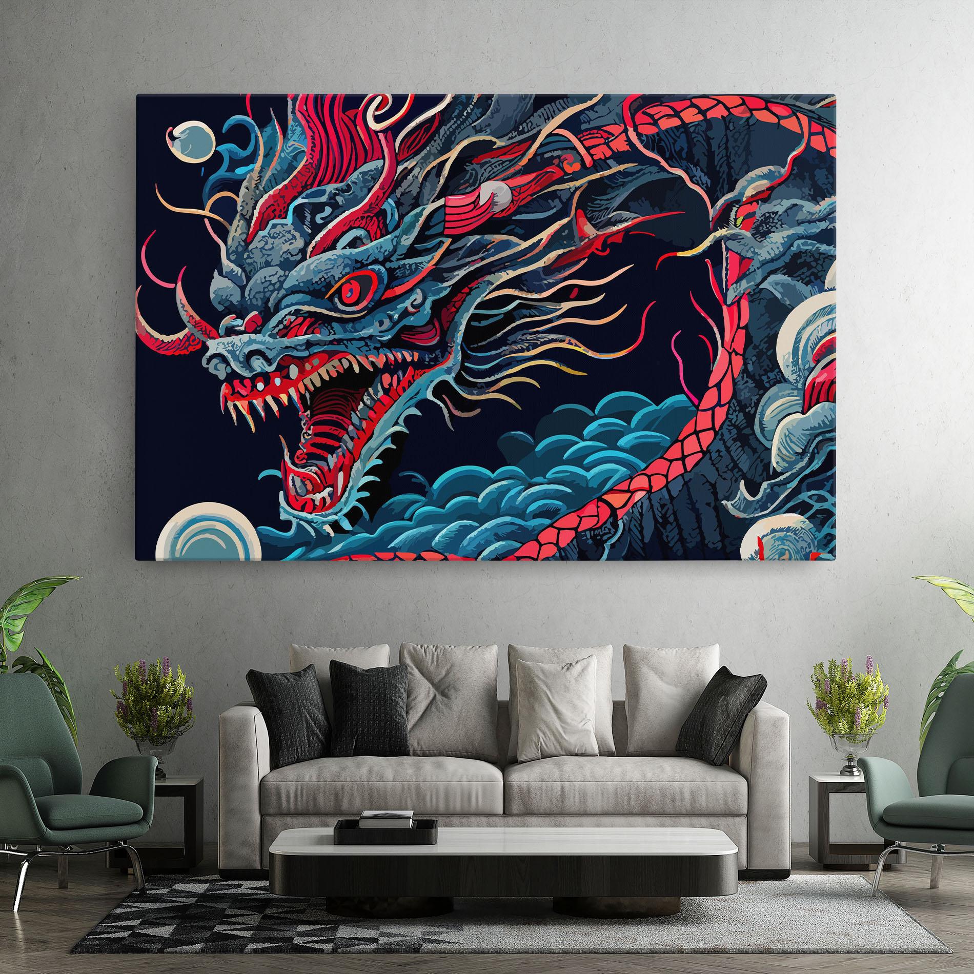 Tablou Canvas Cloud Dragon mockup 7