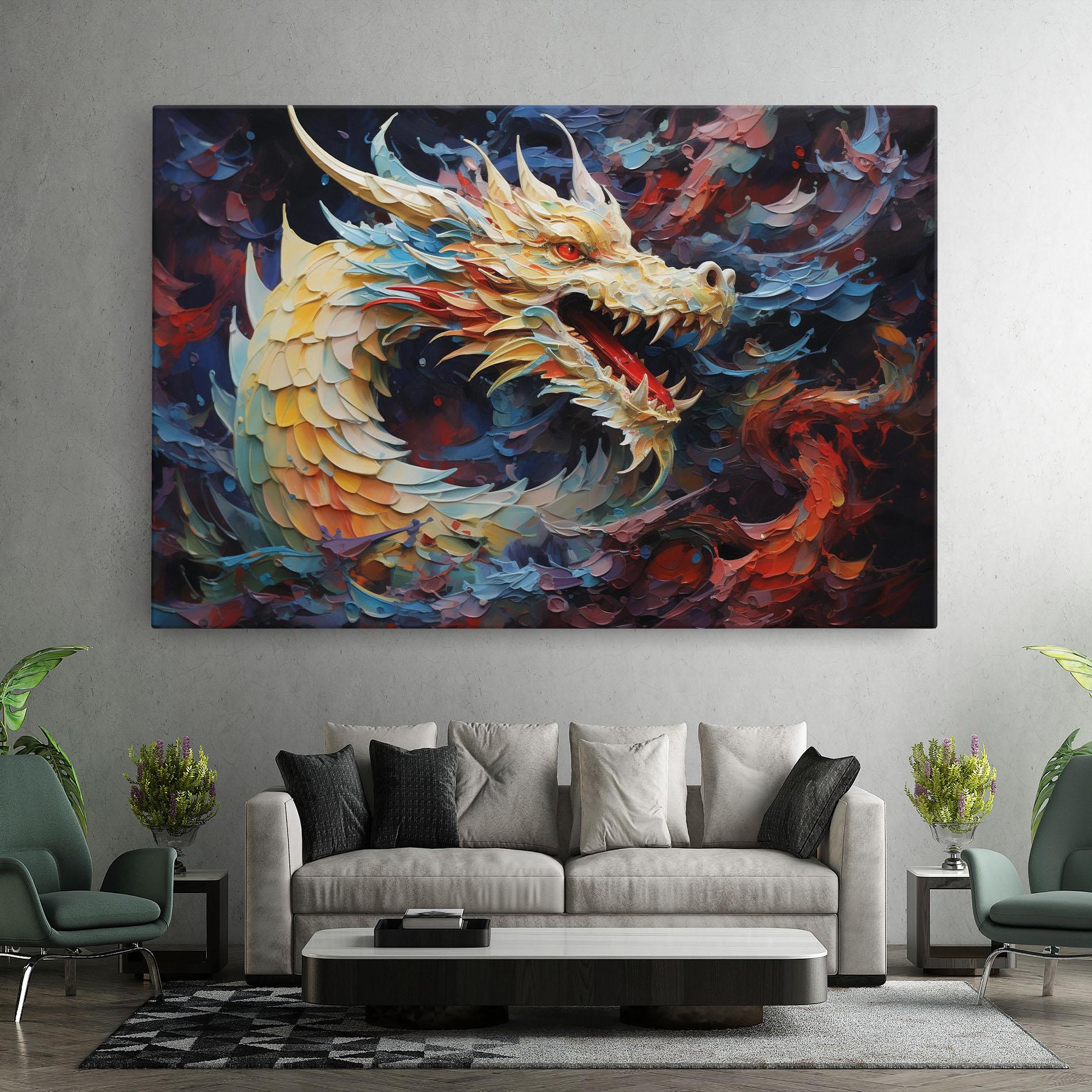 Tablou Canvas Fantasy Dragon Art mockup 7