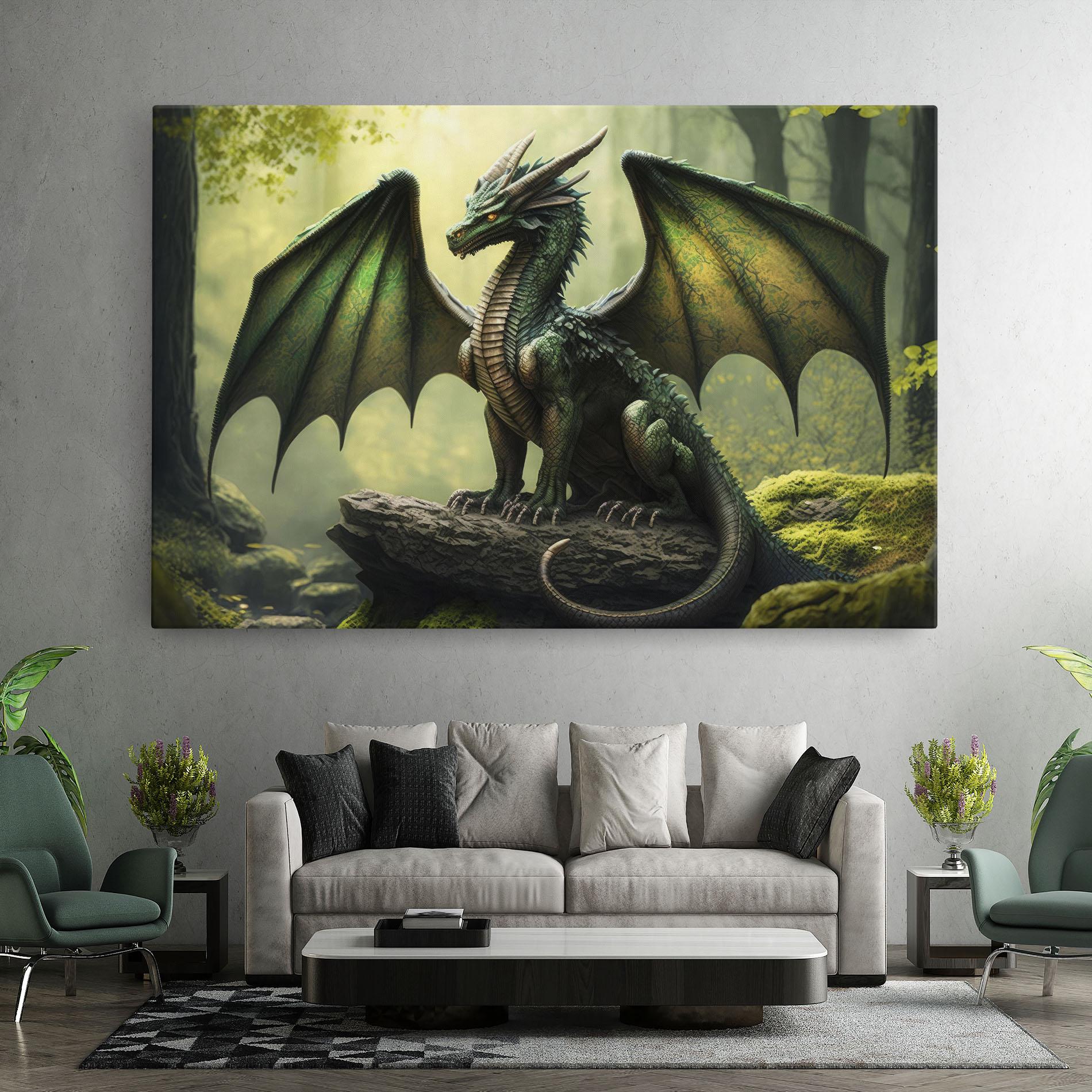Tablou Canvas Green Dragon mockup 7
