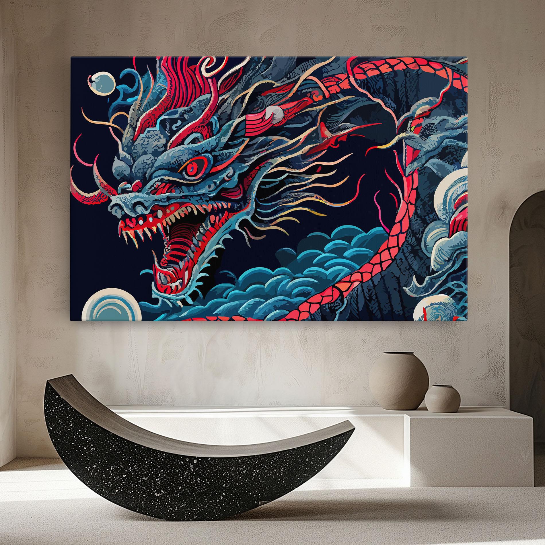 Tablou Canvas Cloud Dragon mockup 8