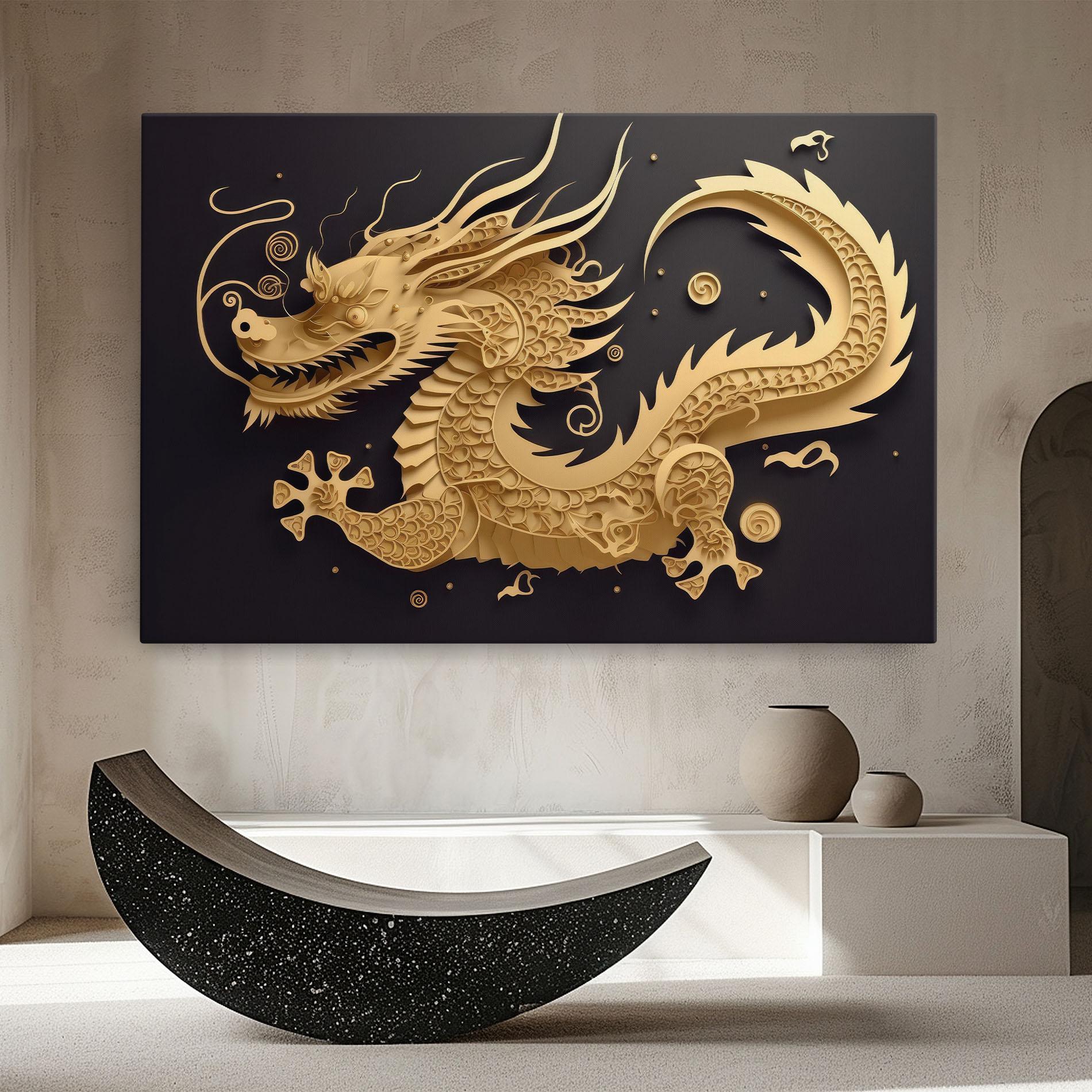 Tablou Canvas Dragon Zodiac Sign mockup 8