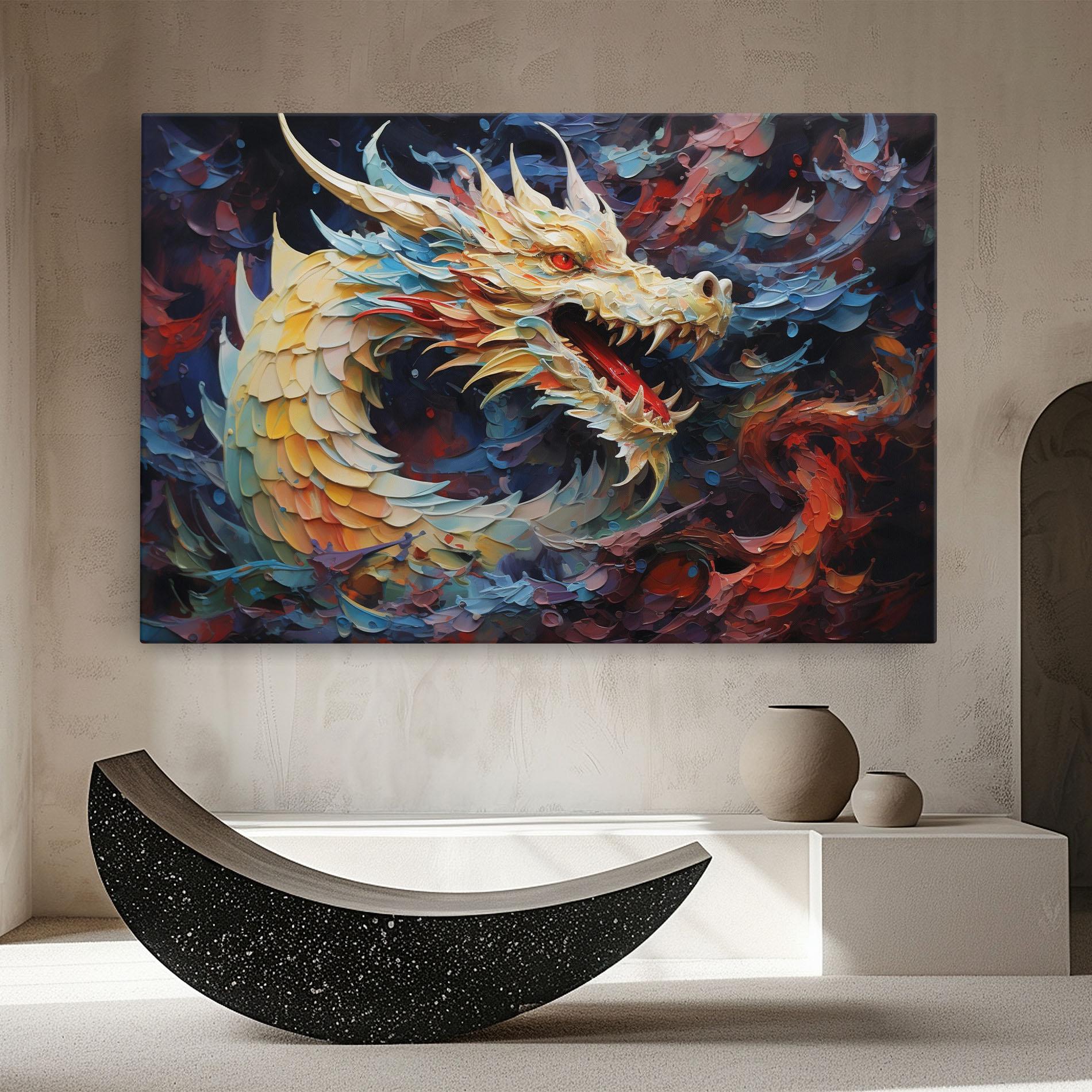 Tablou Canvas Fantasy Dragon Art mockup 8