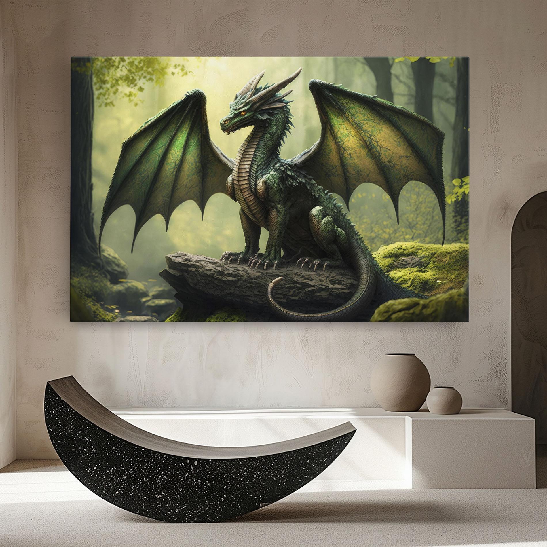Tablou Canvas Green Dragon mockup 8