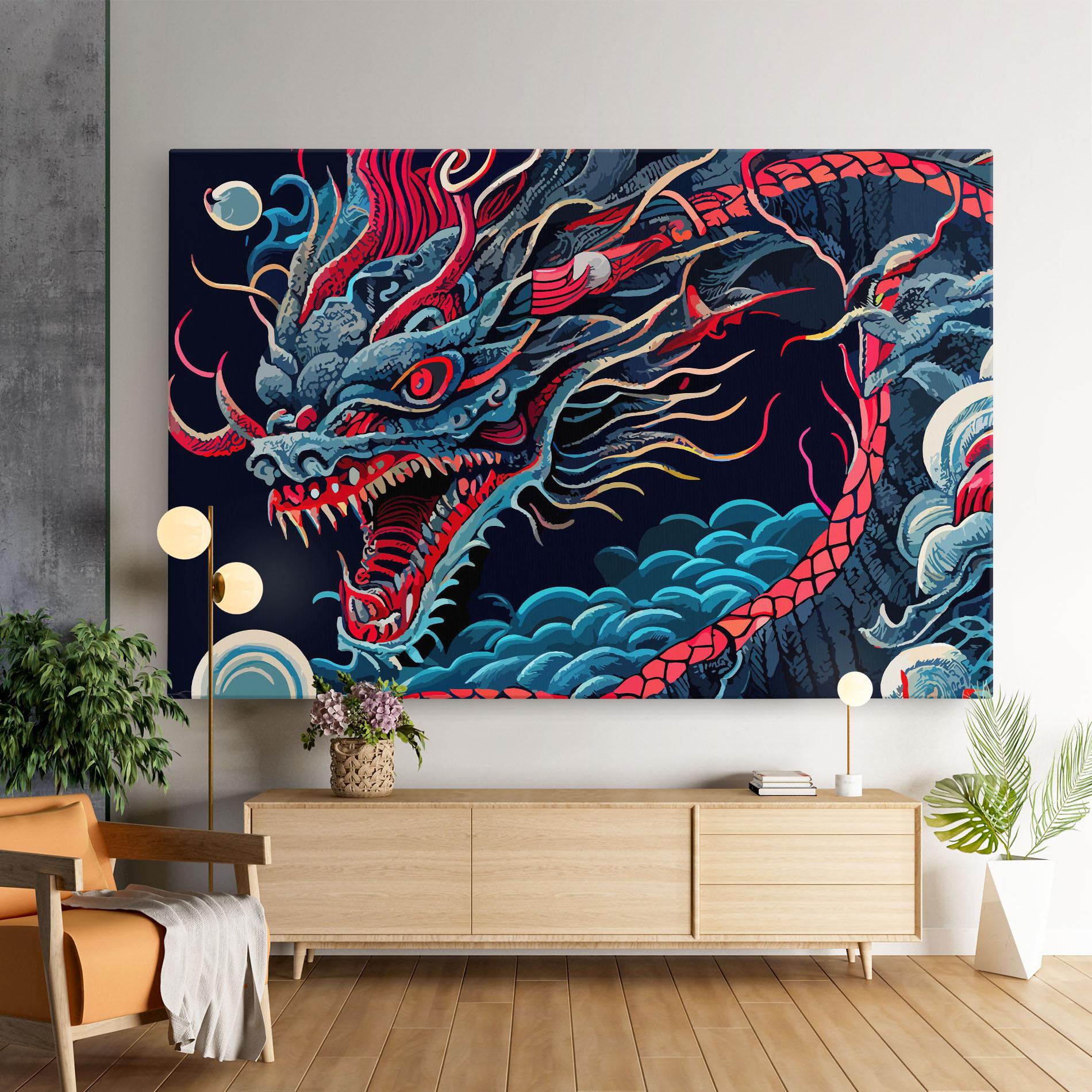 Tablou Canvas Cloud Dragon mockup 9