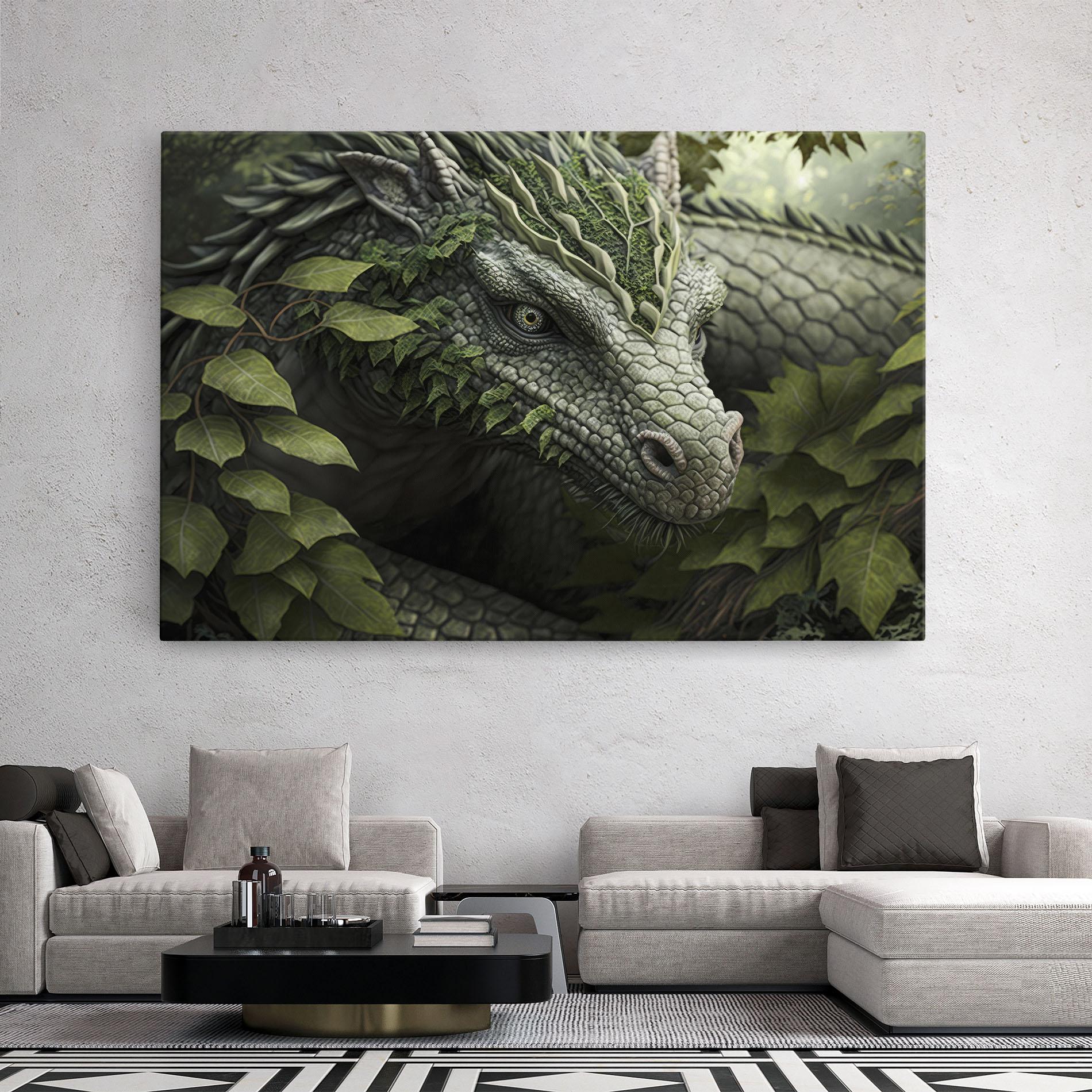Tablou Canvas Ancient Forest Dragon mockup 2