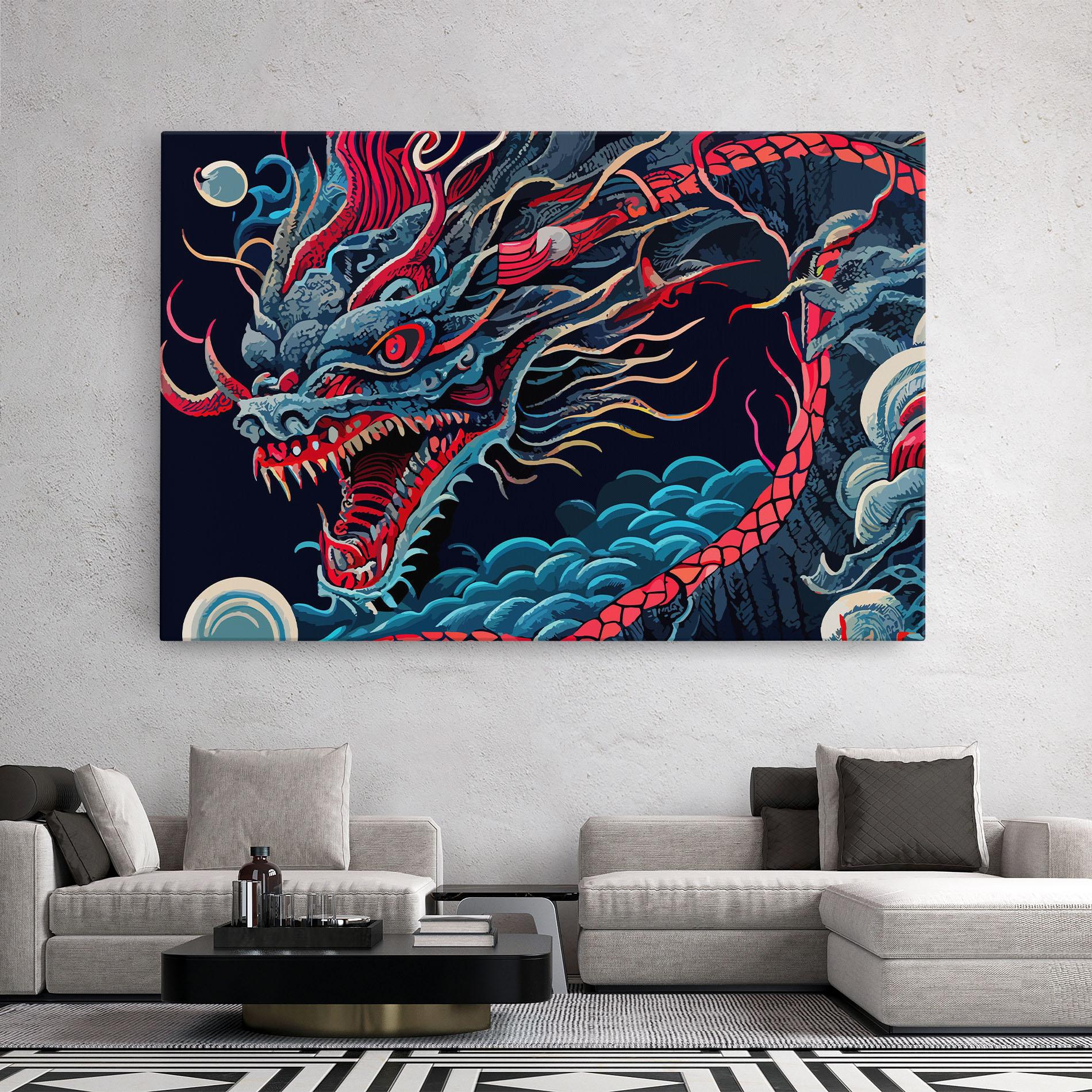 Tablou Canvas Cloud Dragon mockup 2