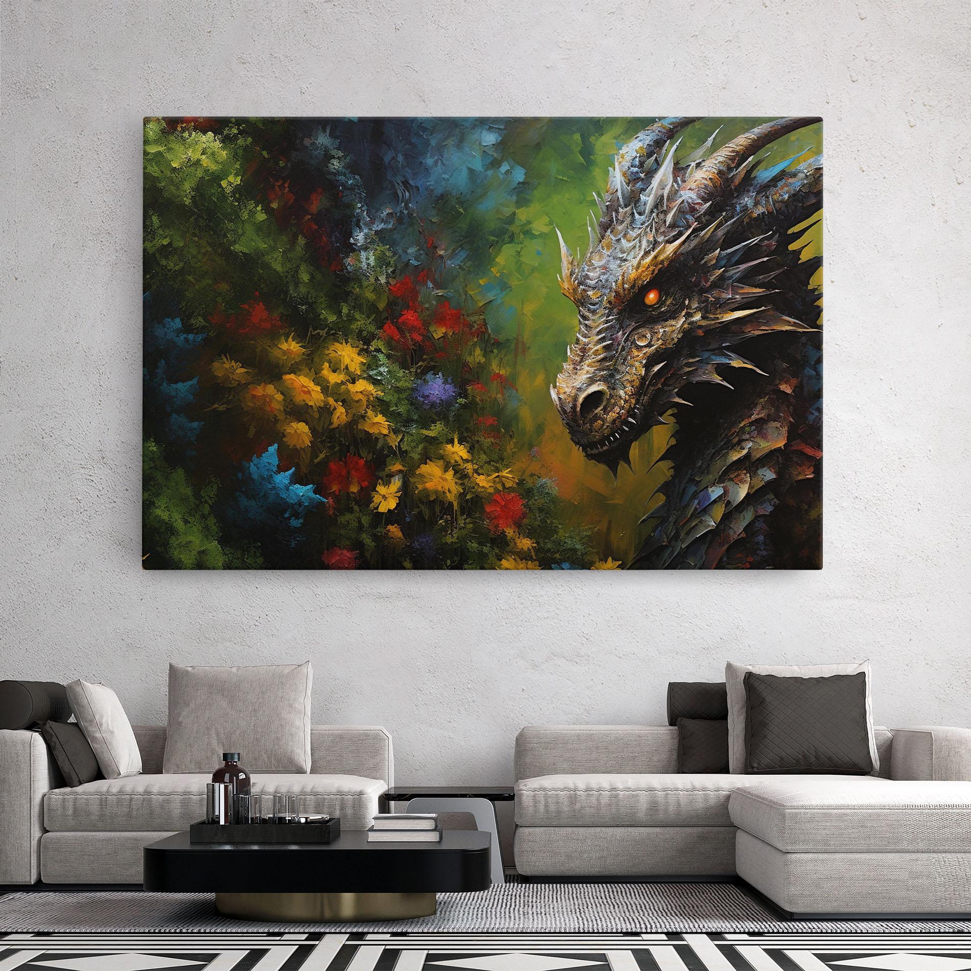 Tablou Canvas Dragon In Nature mockup 2