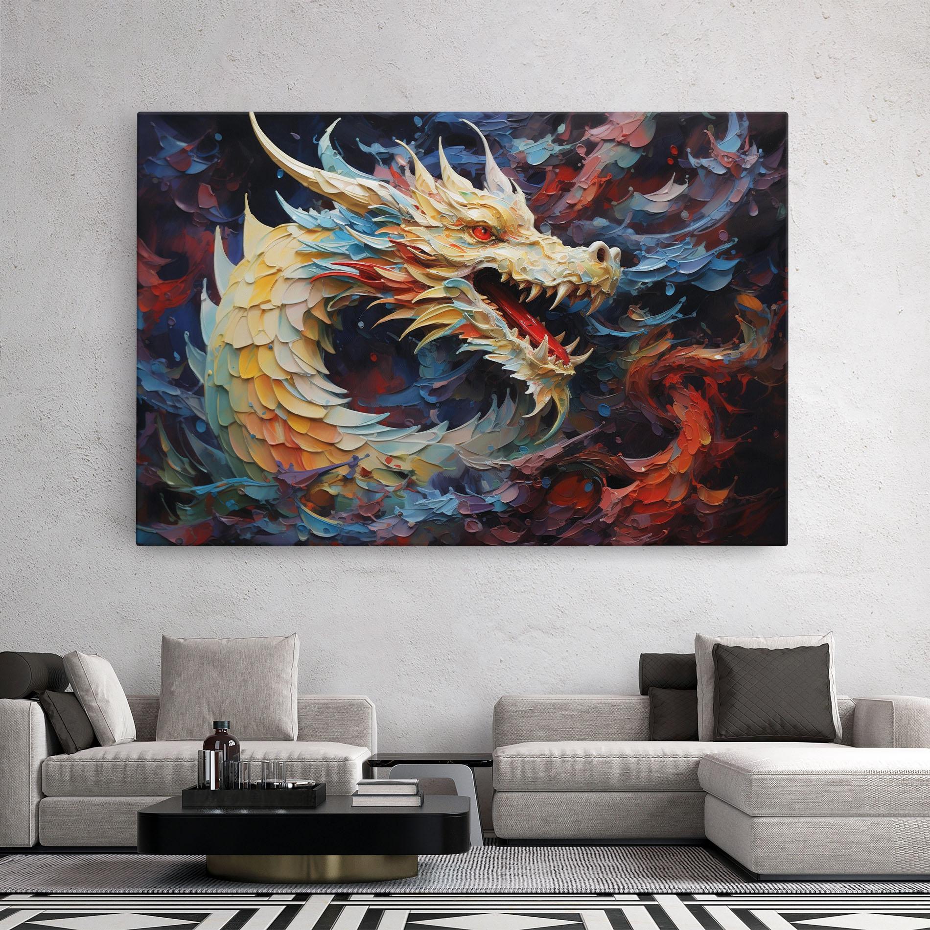 Tablou Canvas Fantasy Dragon Art mockup 2