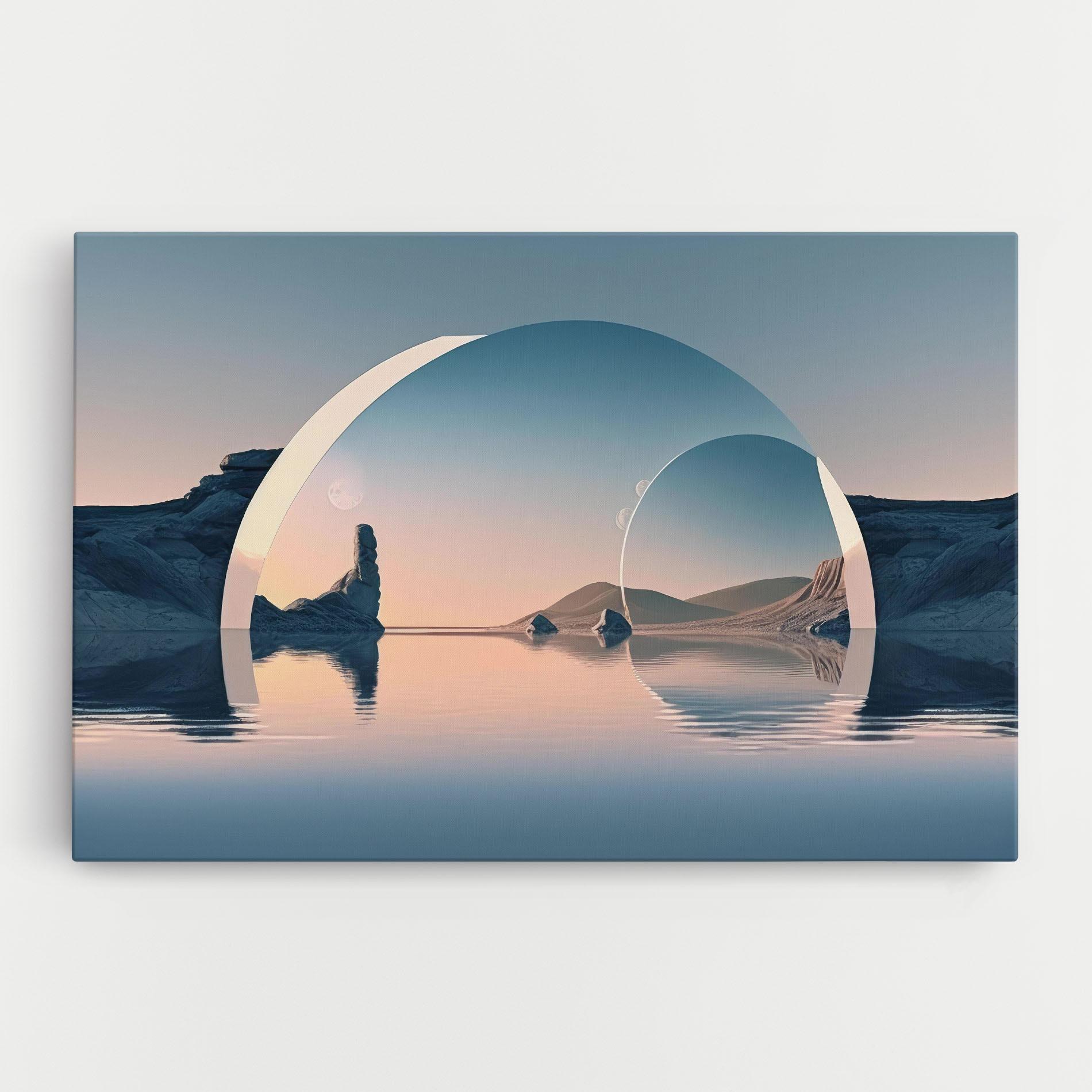 Tablou Canvas 3d Fantastic Elements mockup 0