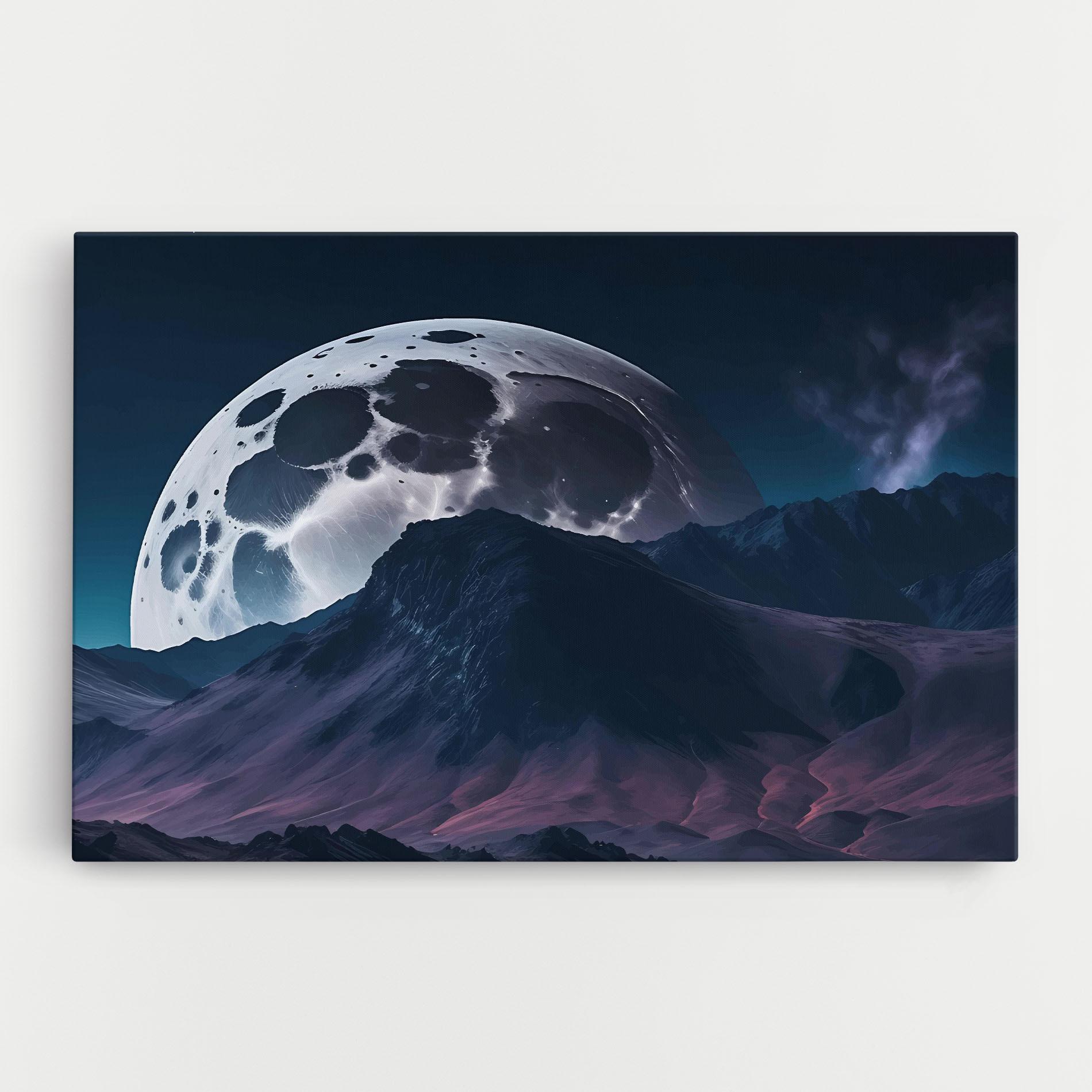 Tablou Canvas Full Moon Smoke mockup 0
