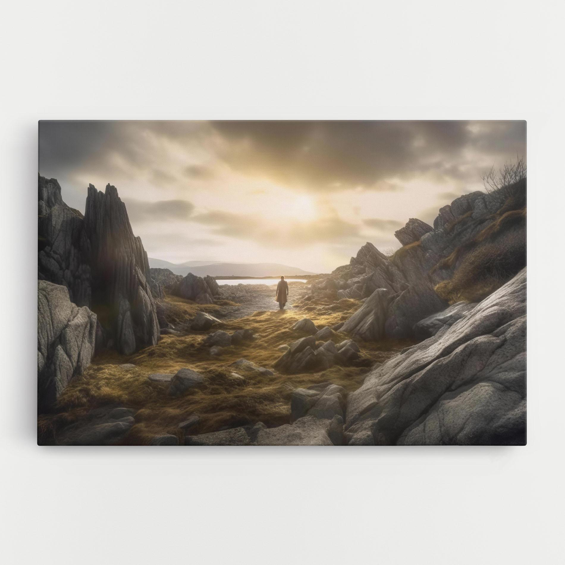 Tablou Canvas Rocky Area Man mockup 0
