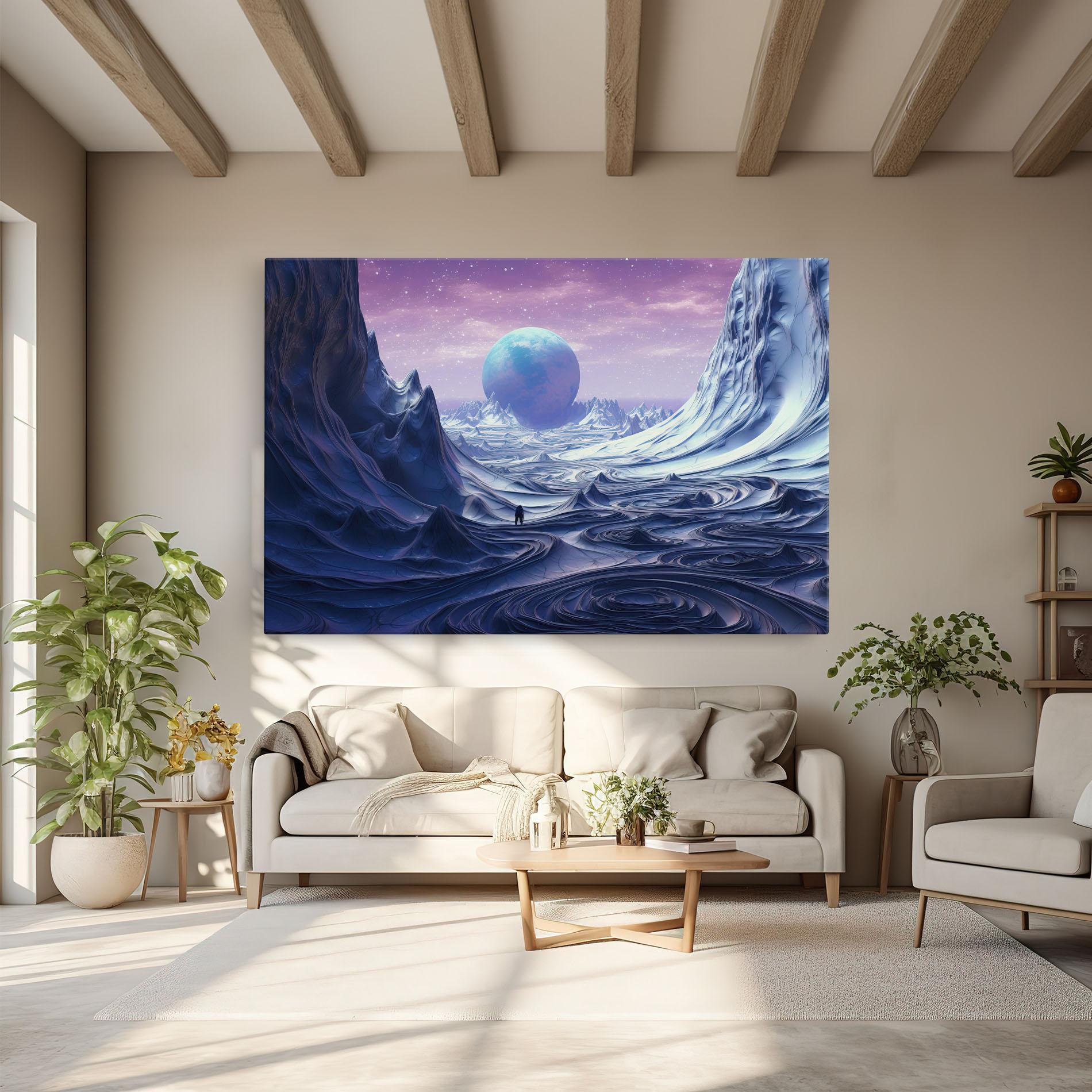 Tablou Canvas Snowy Landscape Art mockup 6