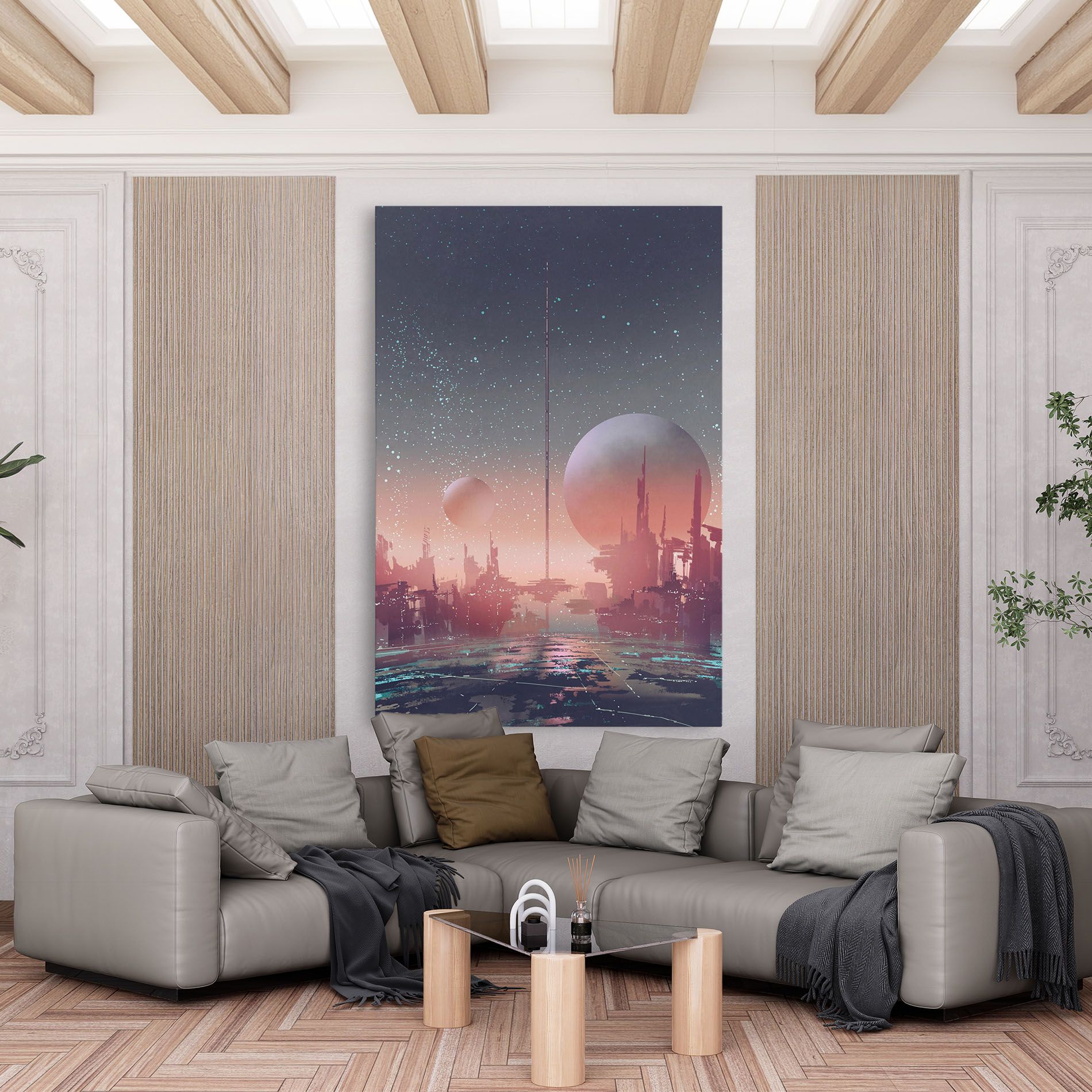 Futuristic Alien Buildings mockup 6