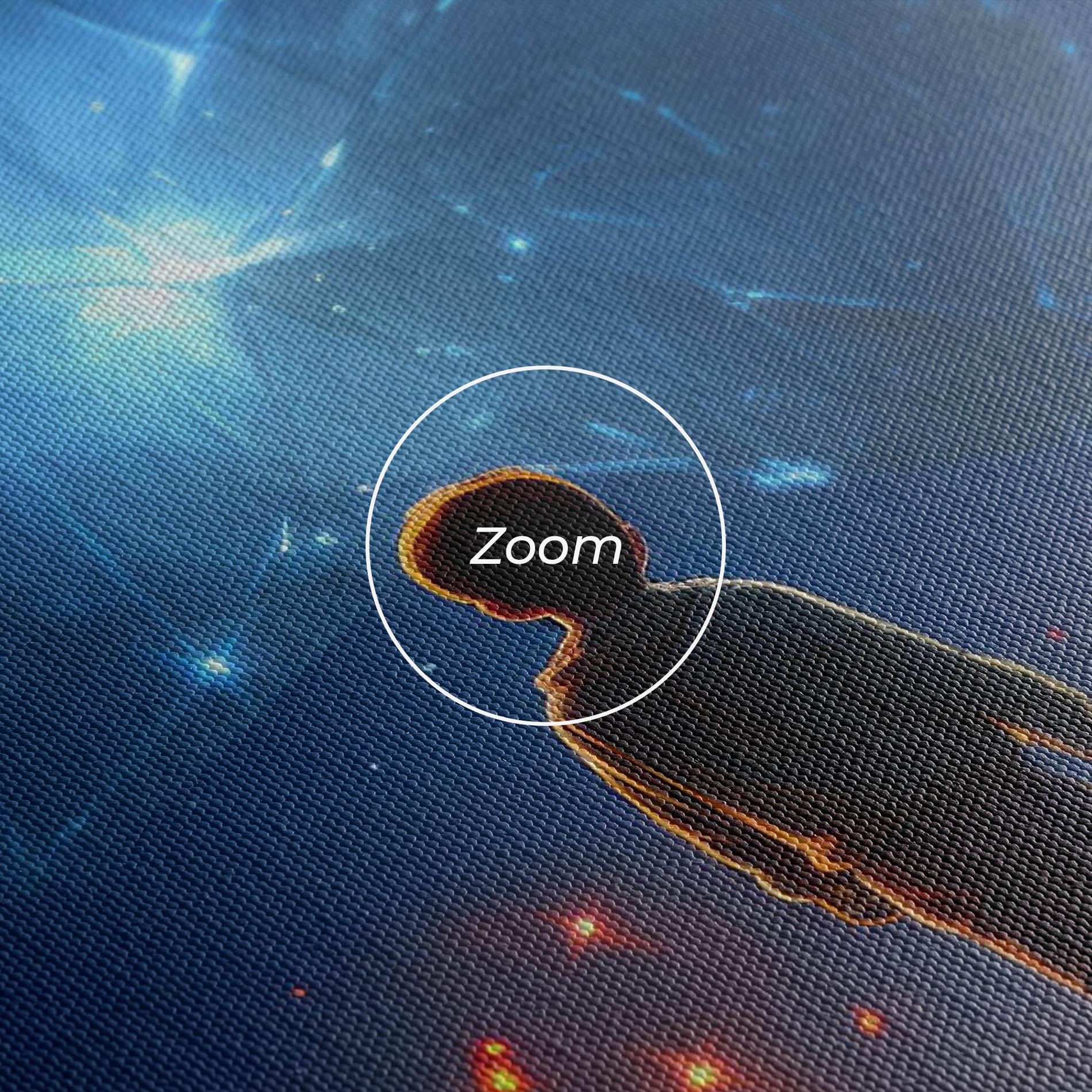 Tablou Canvas Blue Star Floating mockup 3