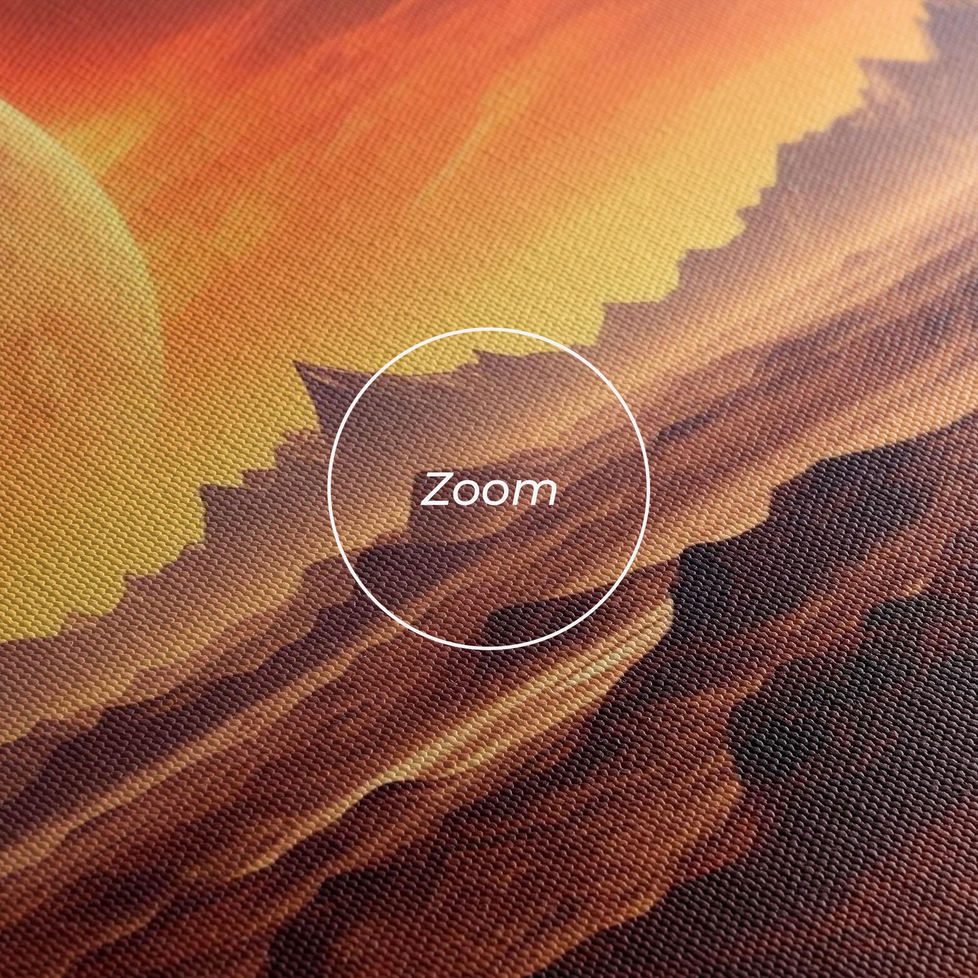 Tablou Canvas Fiery Orange Sunset mockup 3