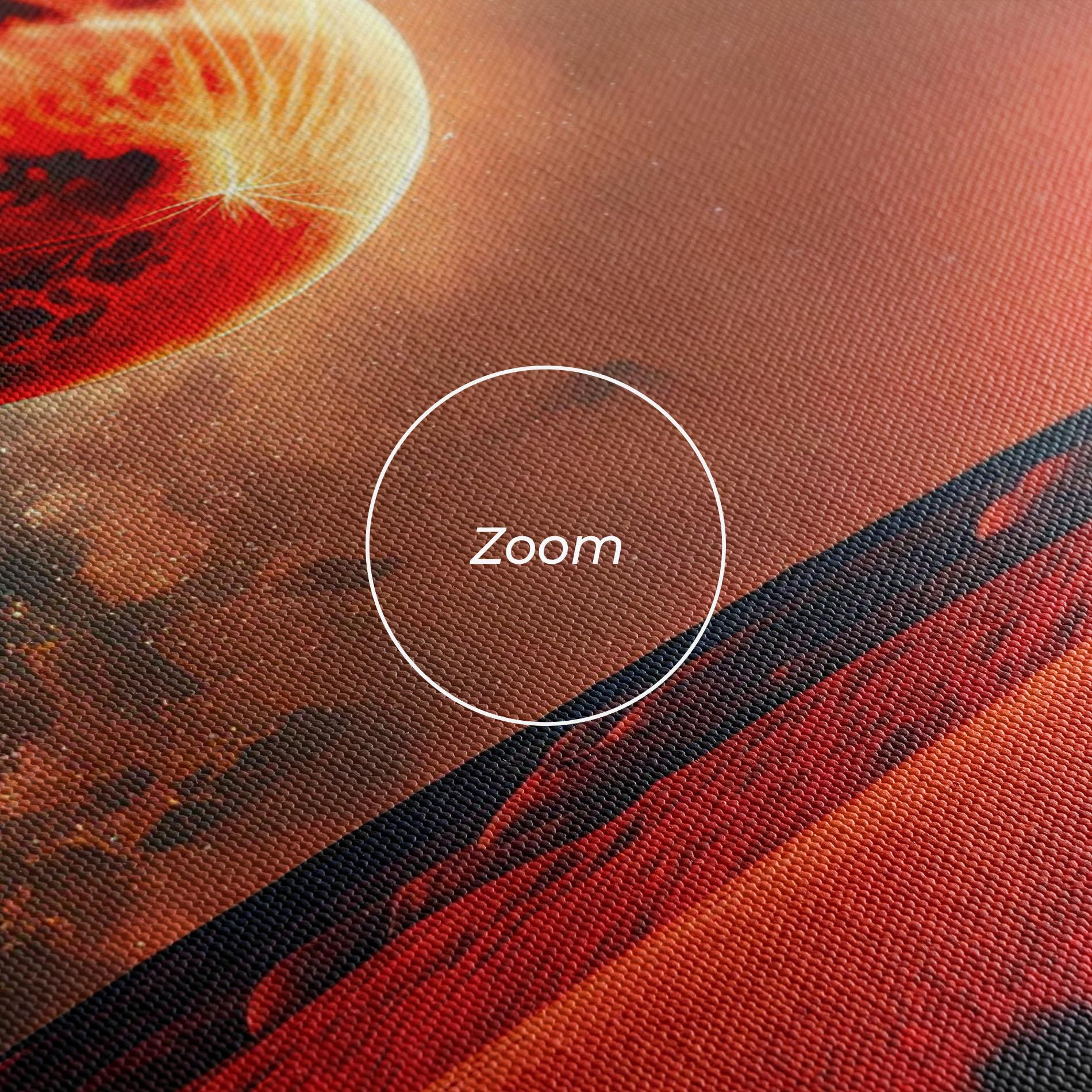 Tablou Canvas Huge Red Moon mockup 3