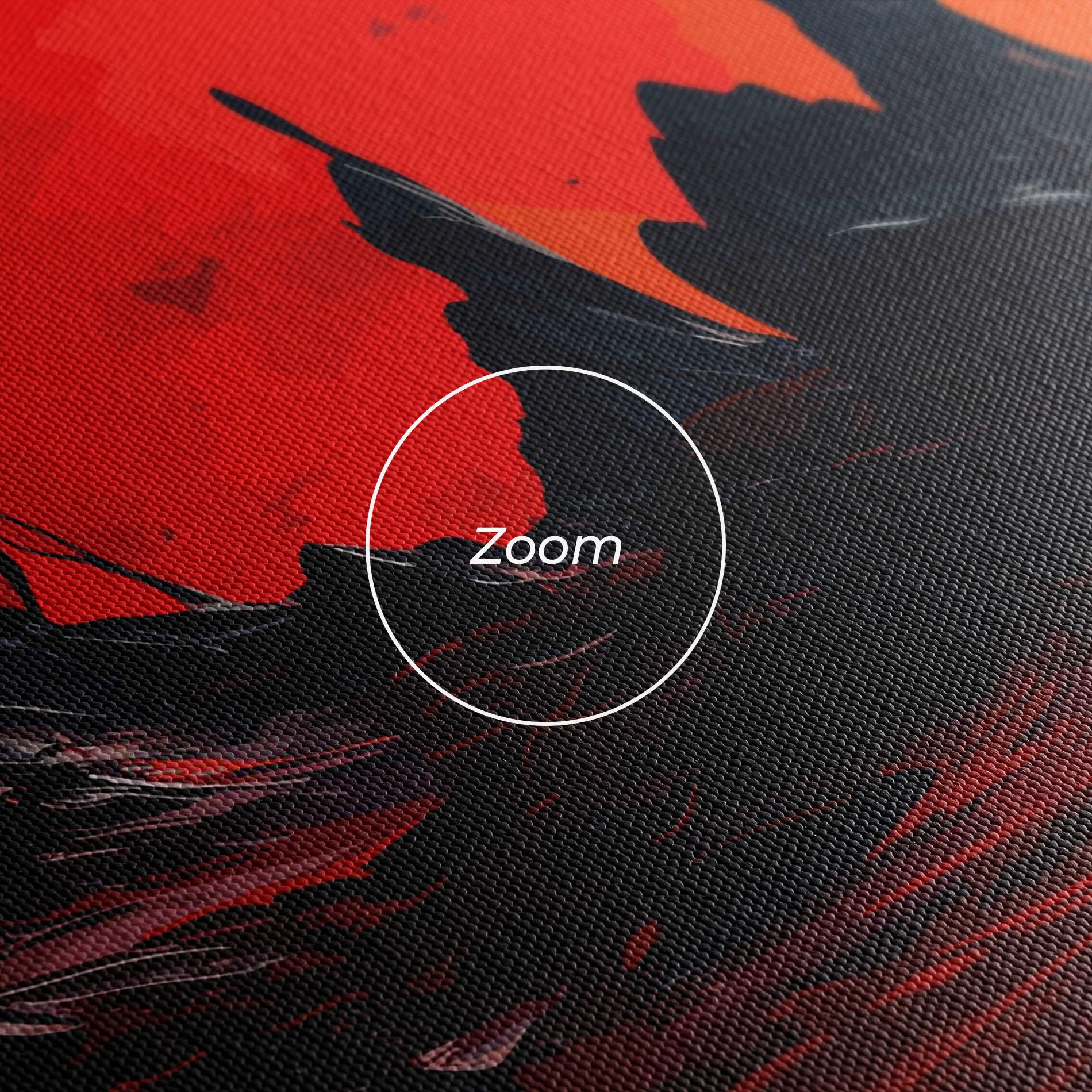 Tablou Canvas Red Moon World mockup 3