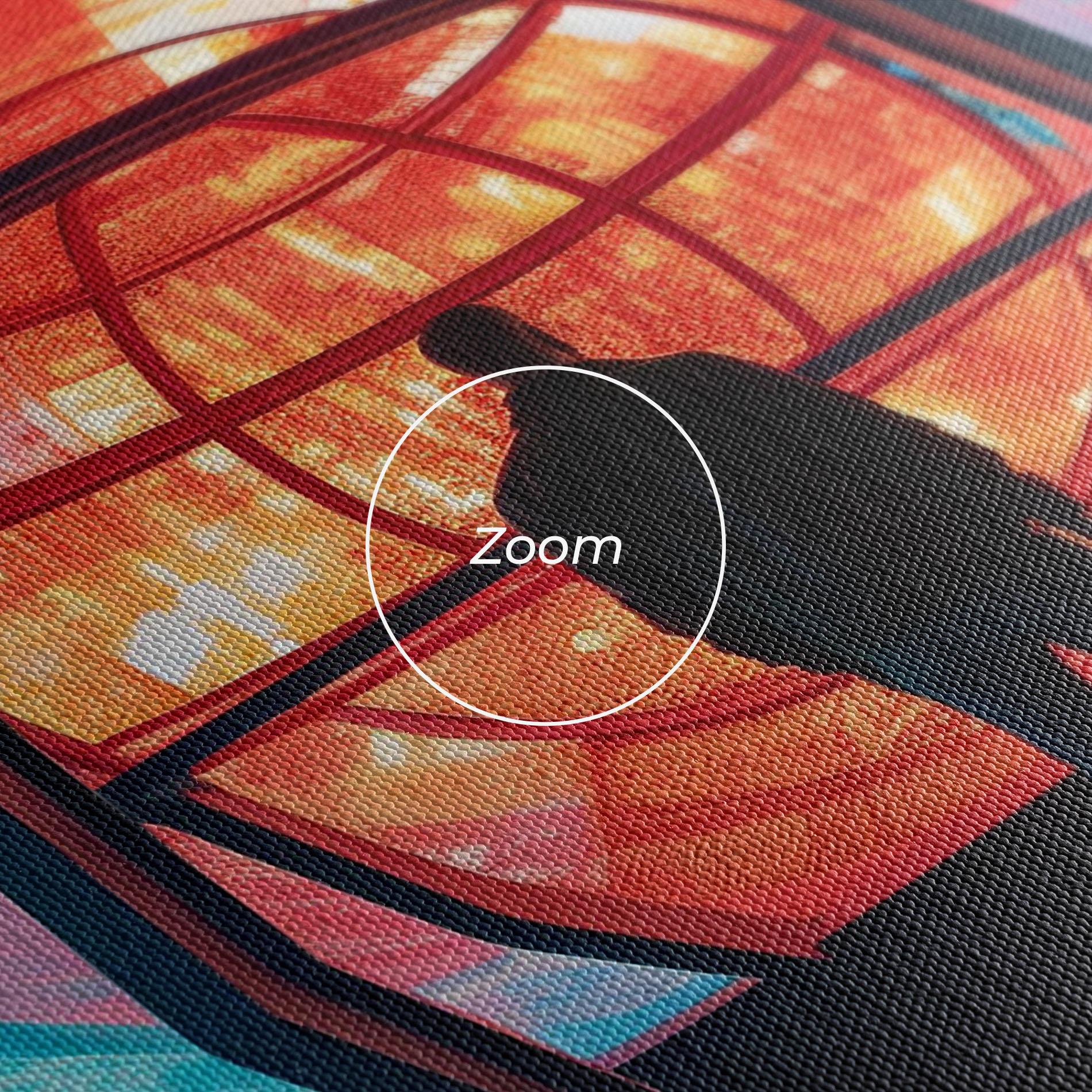 Tablou Canvas Tunnel Red Blue Light mockup 3