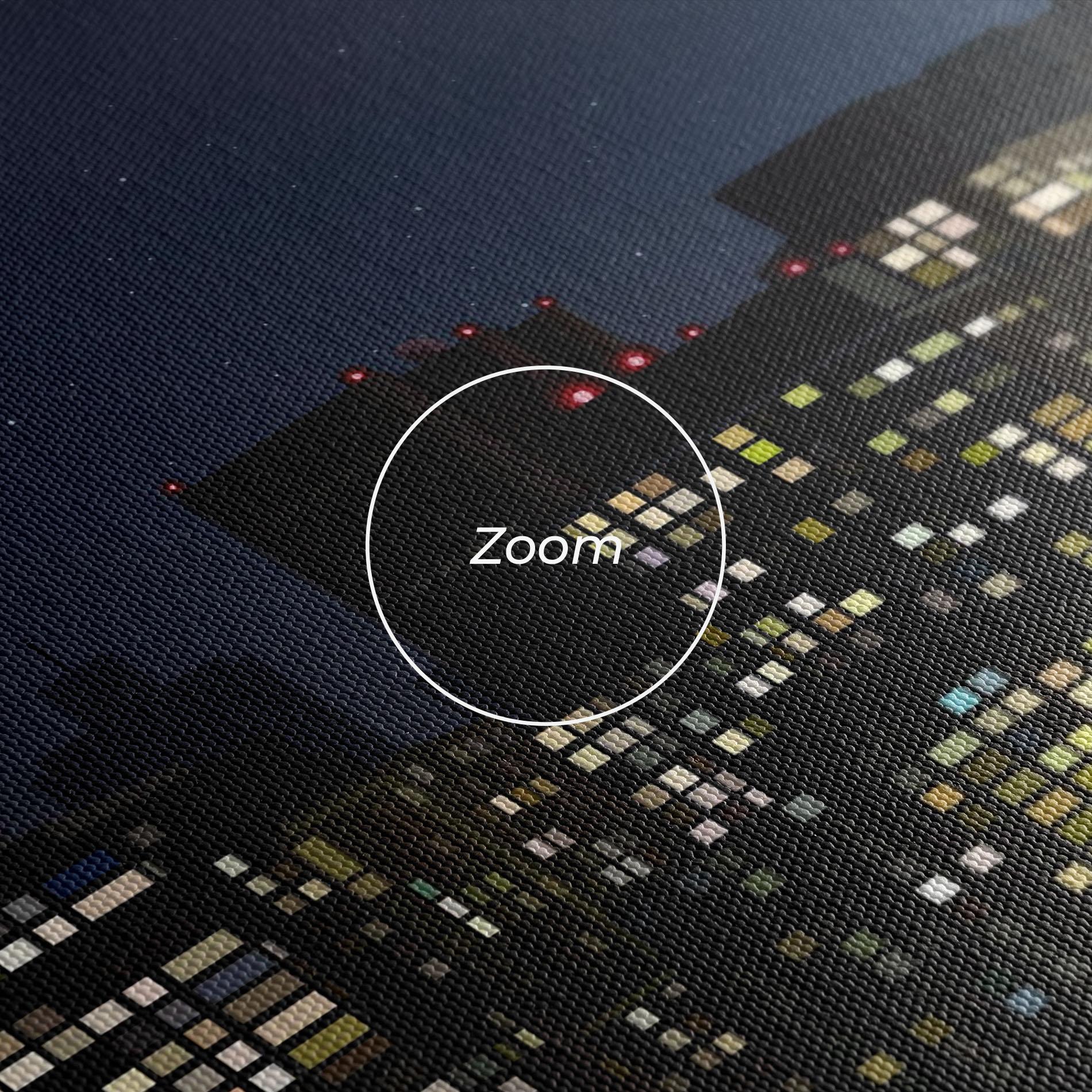 Tablou Canvas Urban City Night mockup 3