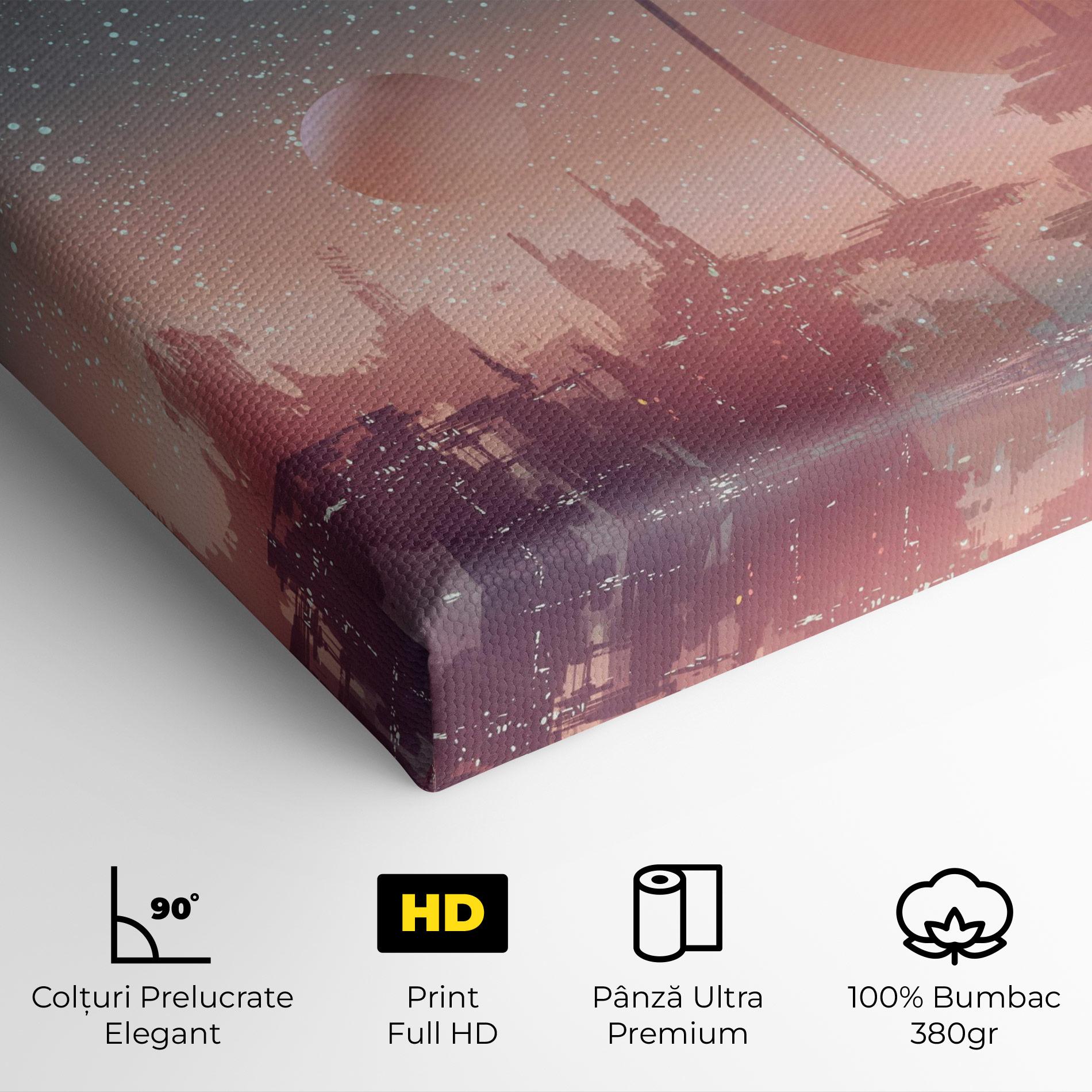 Tablou Canvas Futuristic Alien Buildings mockup 4