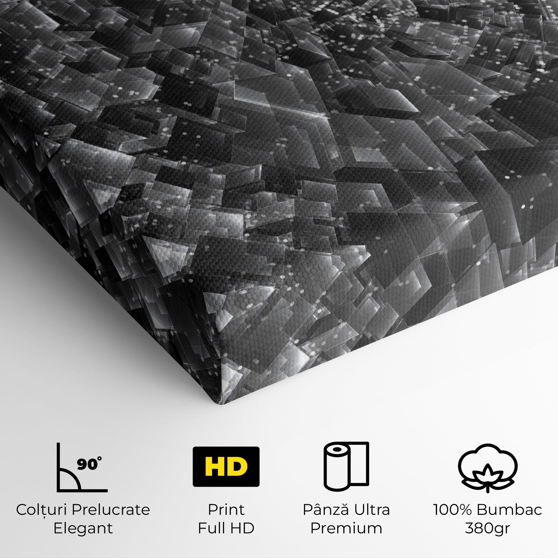 Tablou Canvas Grey Shape View mockup 4