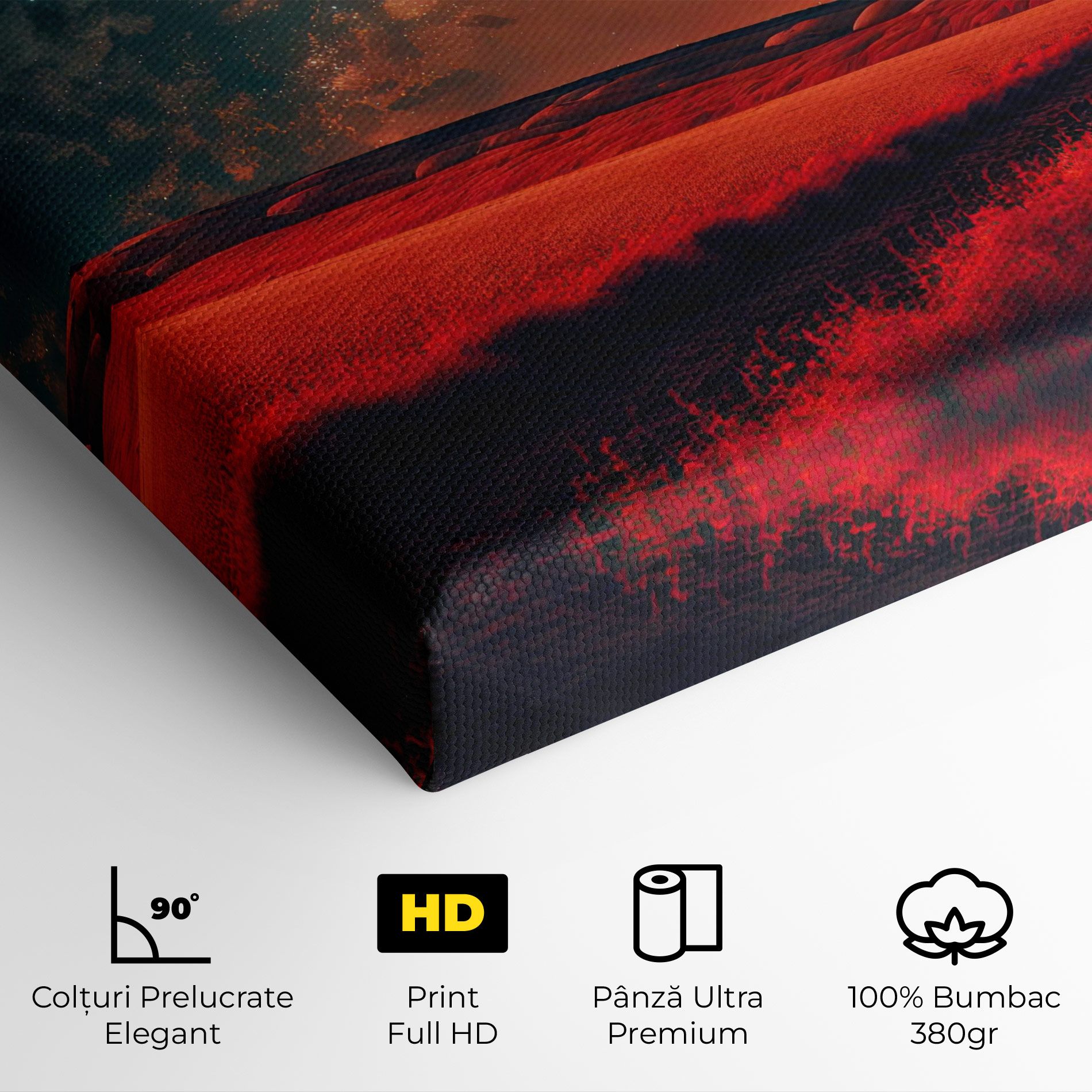 Huge Red Moon mockup 4