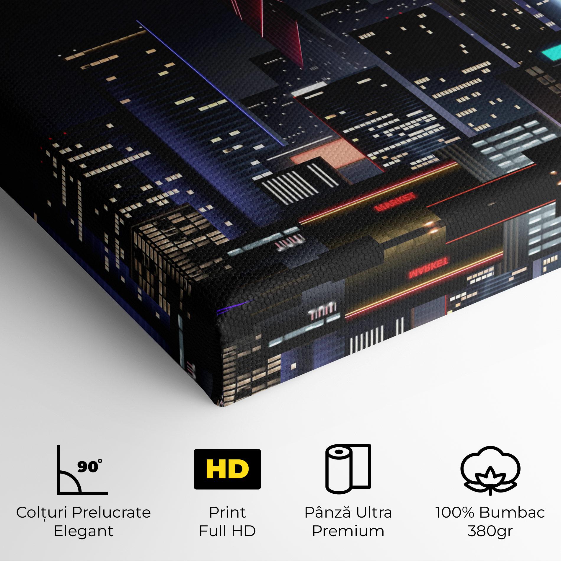 Tablou Canvas Night City mockup 4