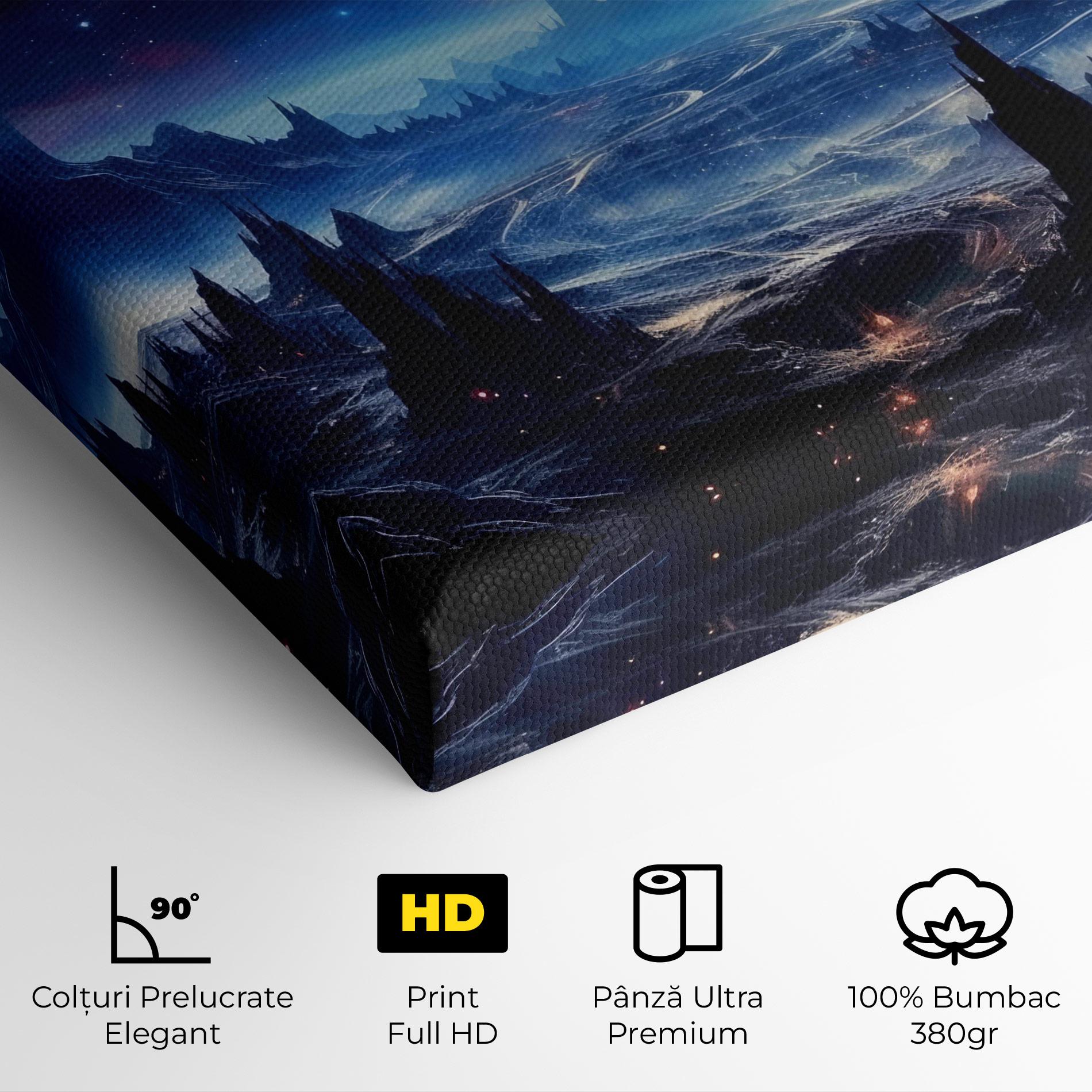Tablou Canvas Planets And Stars mockup 4