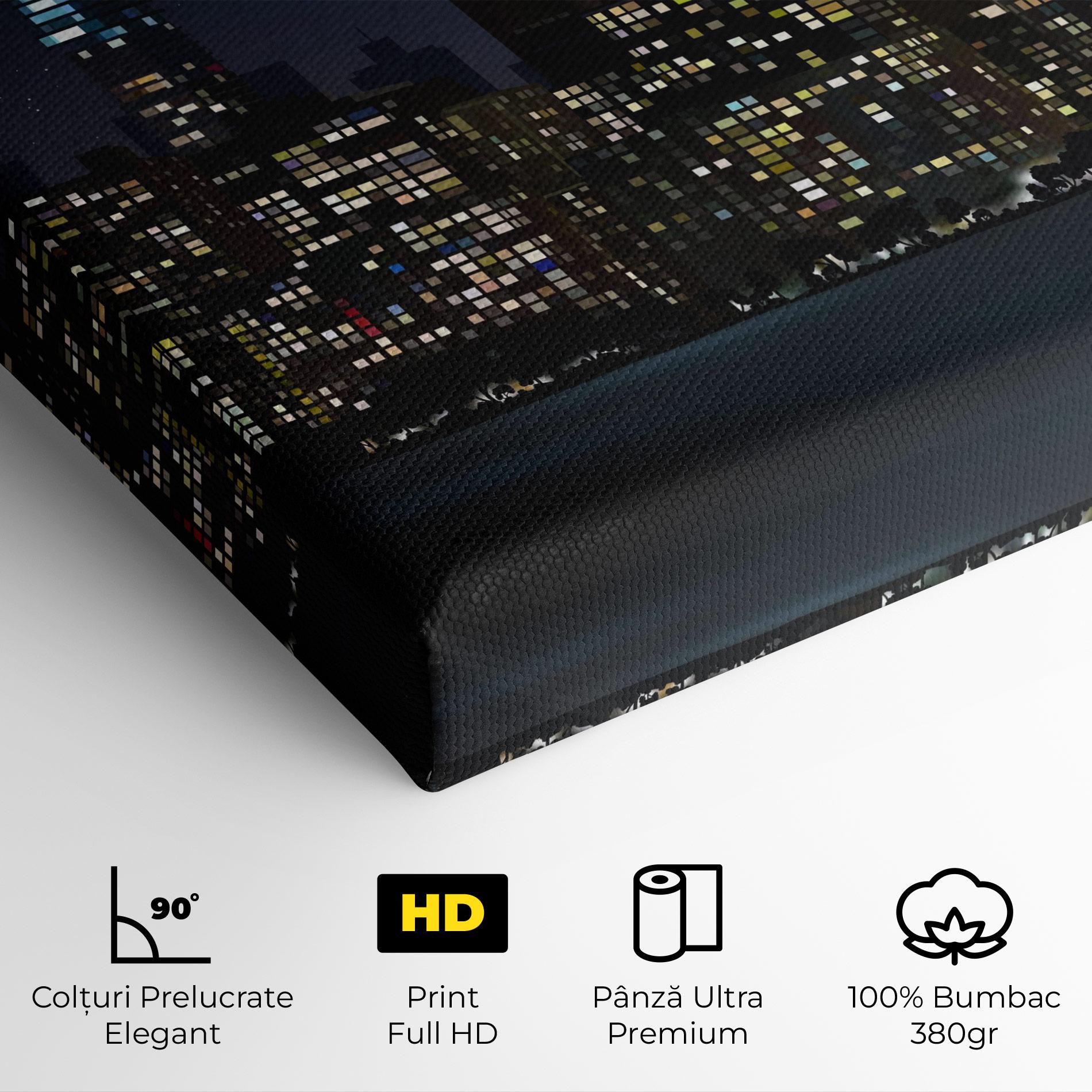 Tablou Canvas Urban City Night mockup 4