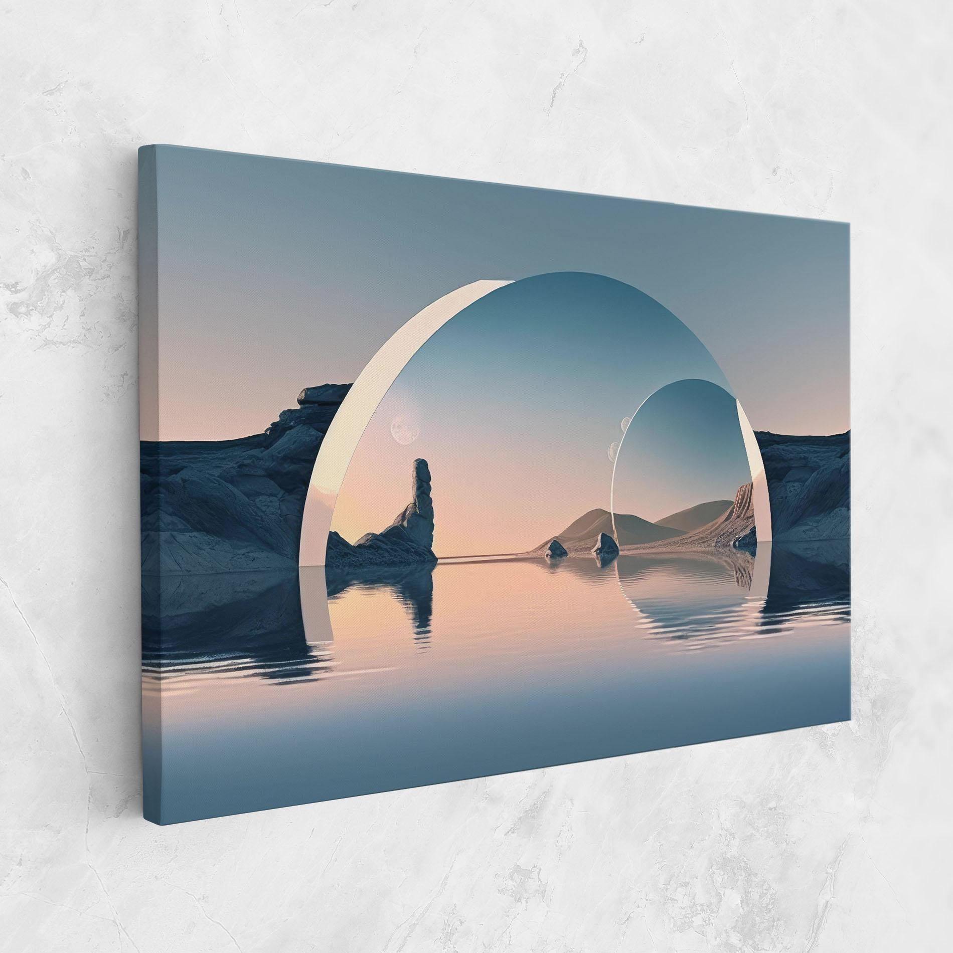 Tablou Canvas 3d Fantastic Elements mockup 1