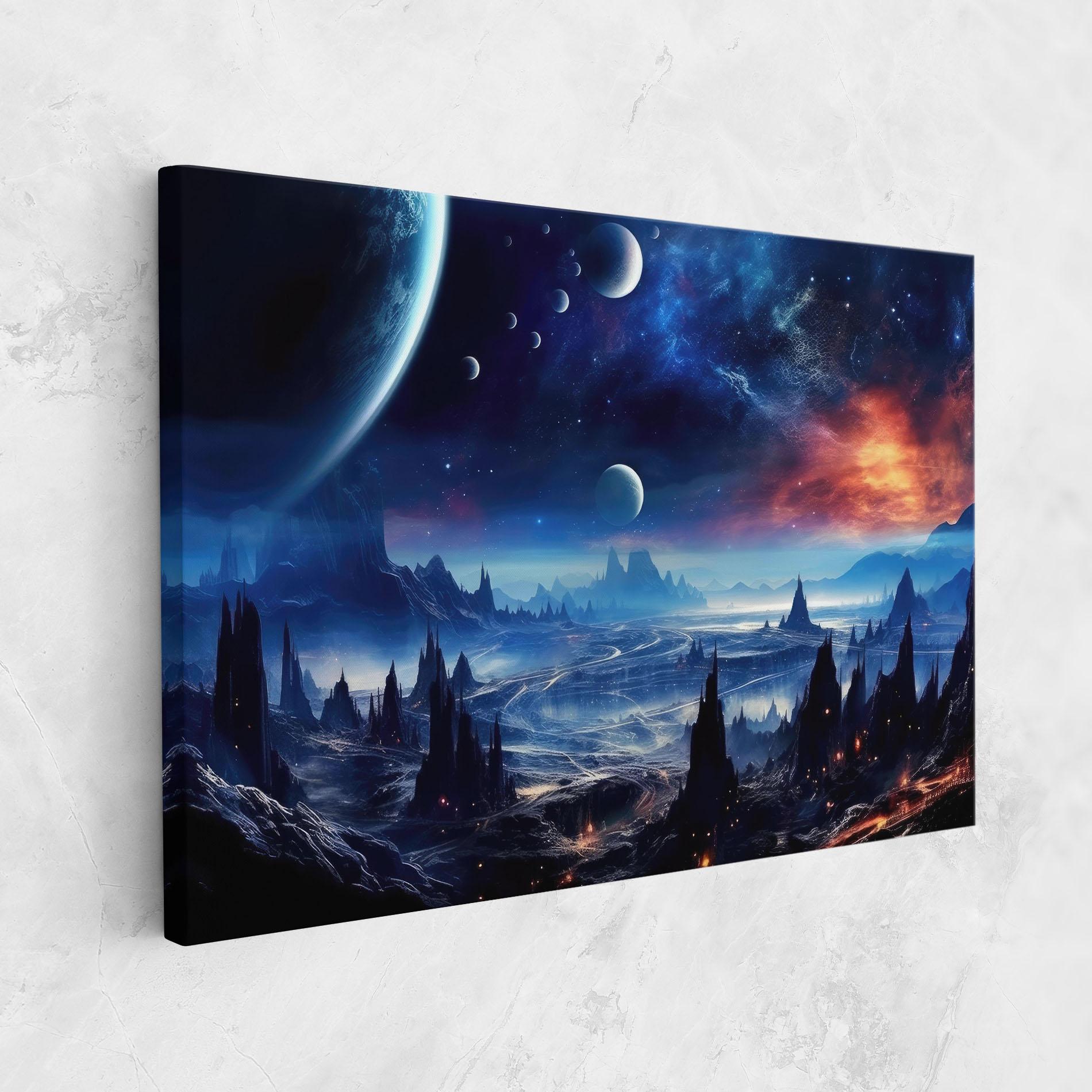 Tablou Canvas Planets And Stars mockup 1