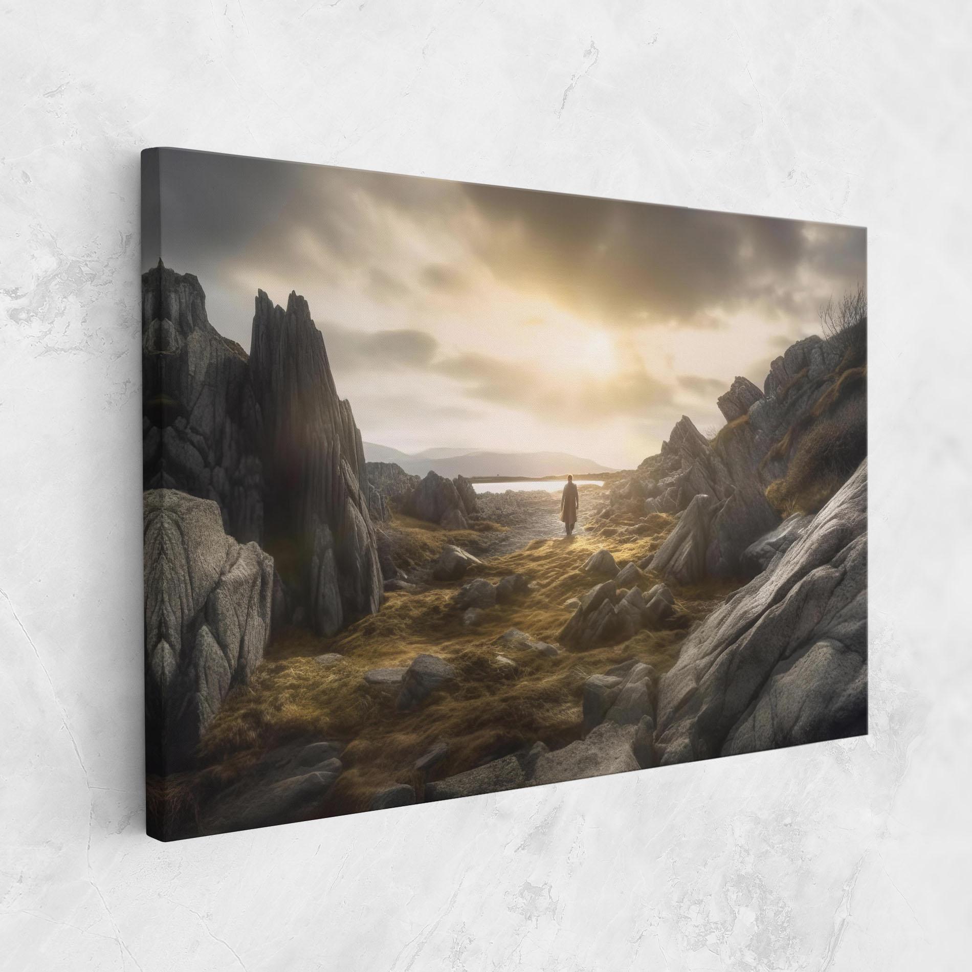 Tablou Canvas Rocky Area Man mockup 1