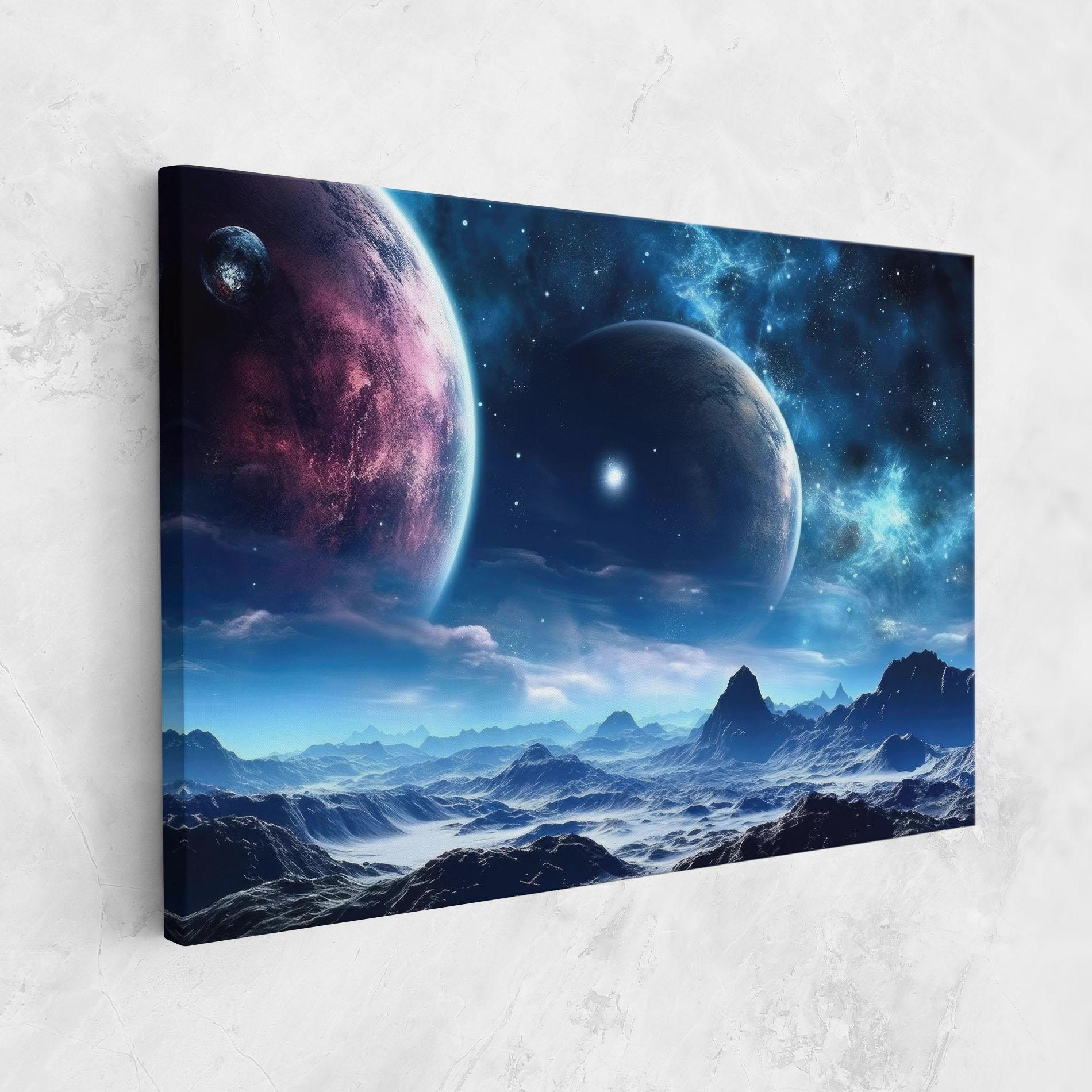 Tablou Canvas Space Planets And Stars mockup 1