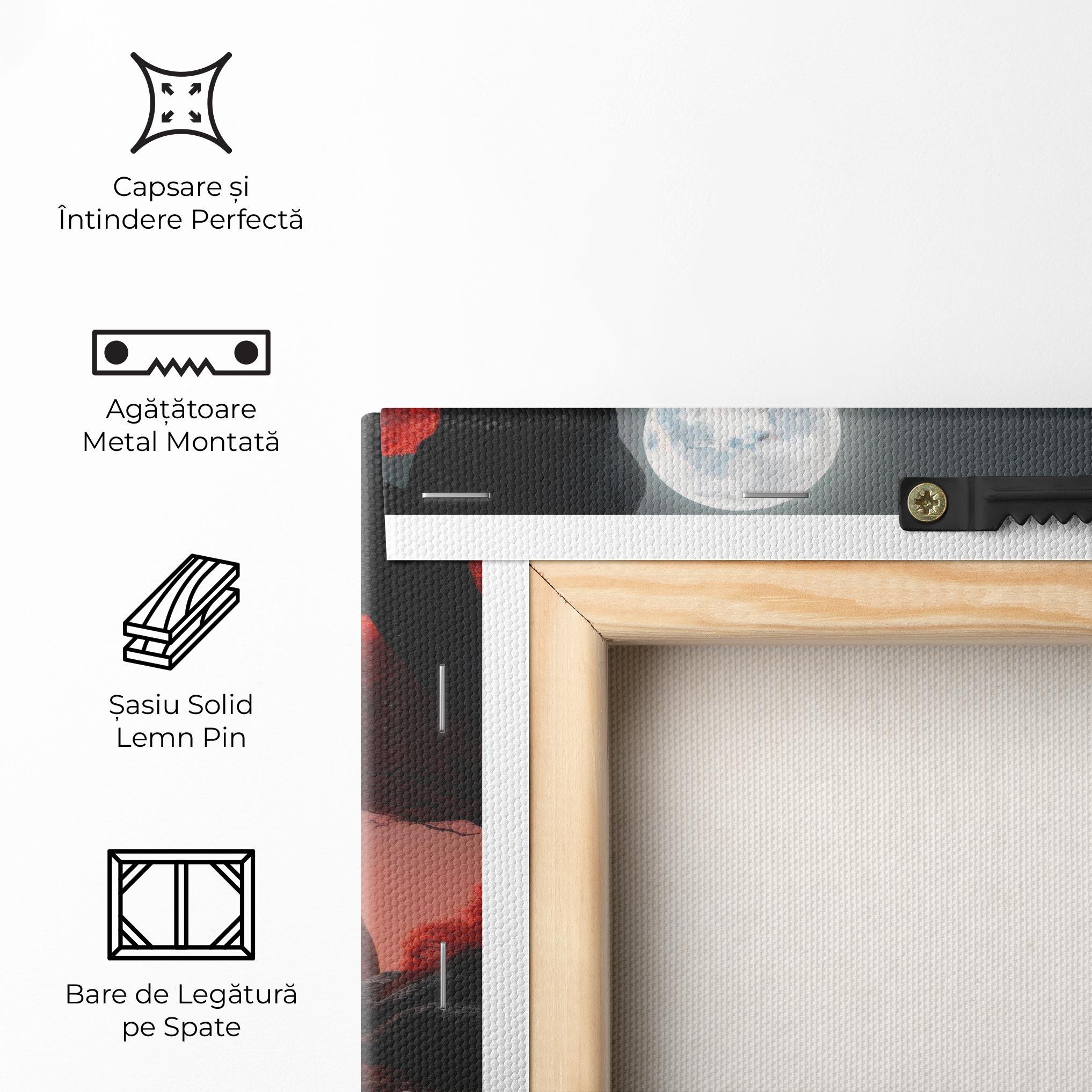 Tablou Canvas Red Alien Trees mockup 5