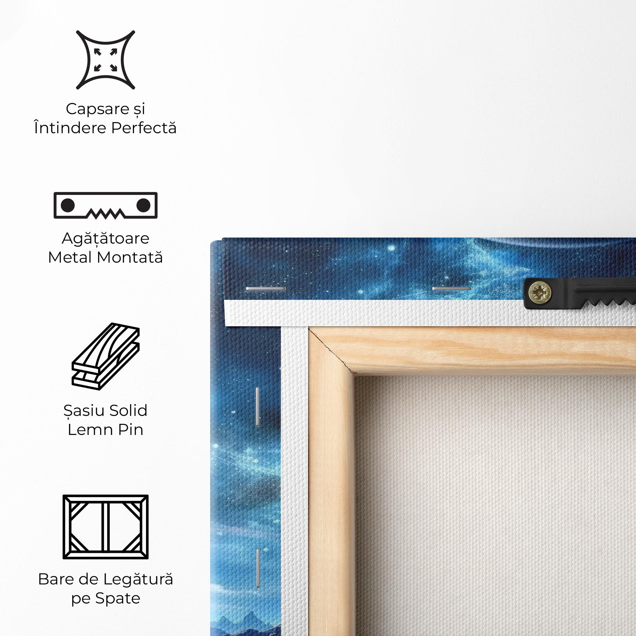 Tablou Canvas Space Planets And Stars mockup 5