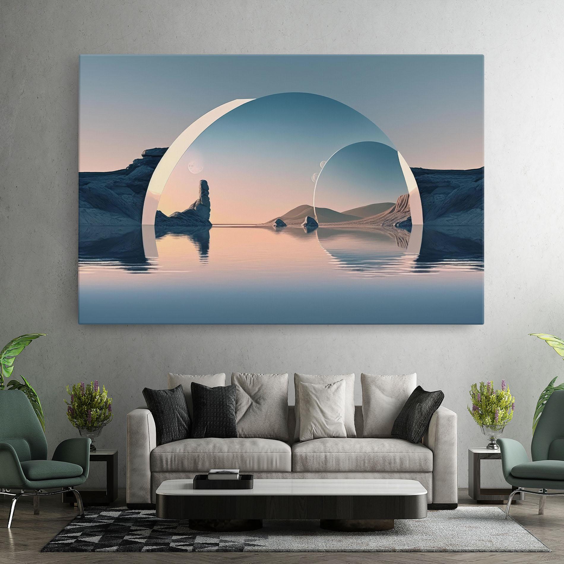 Tablou Canvas 3d Fantastic Elements mockup 7