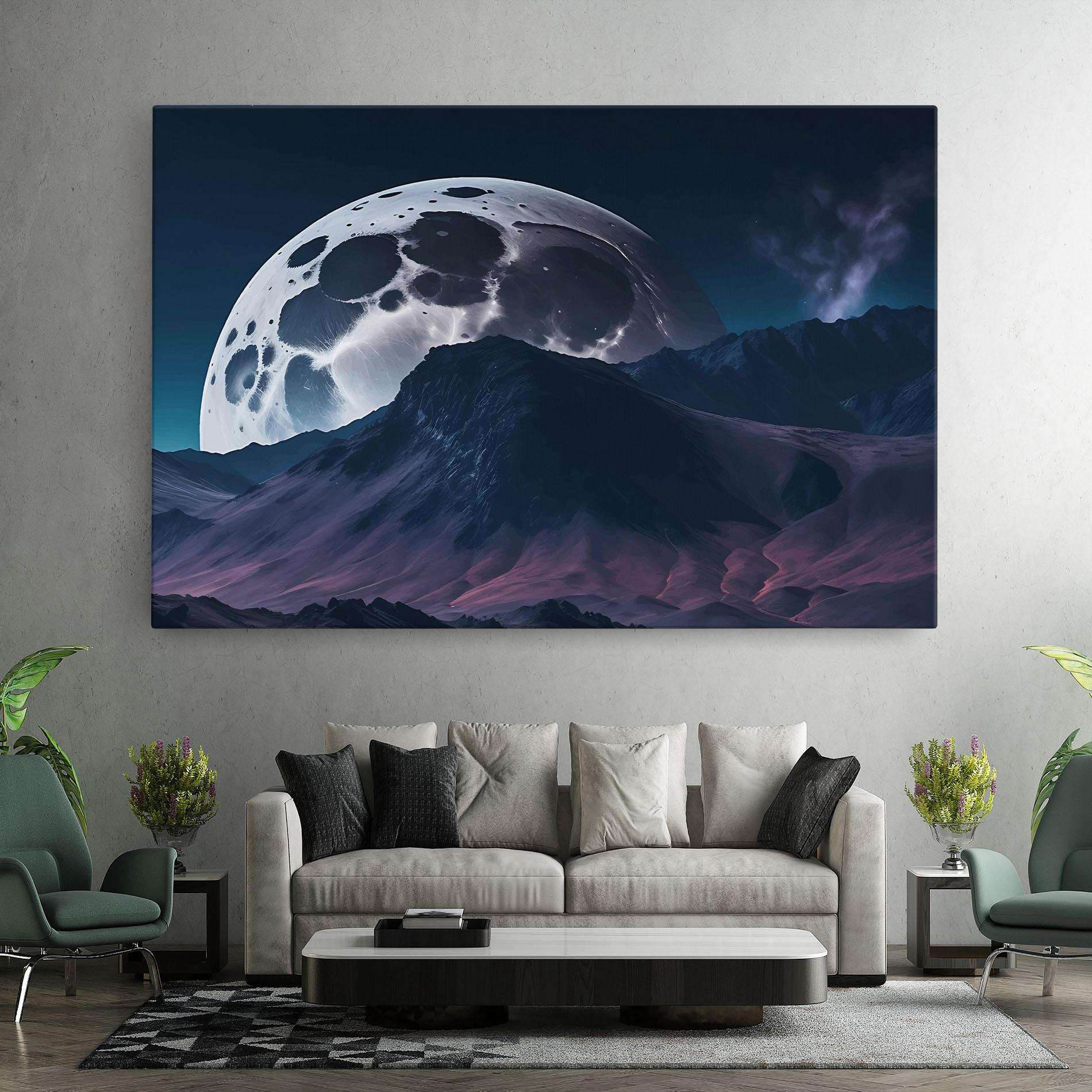 Tablou Canvas Full Moon Smoke mockup 7