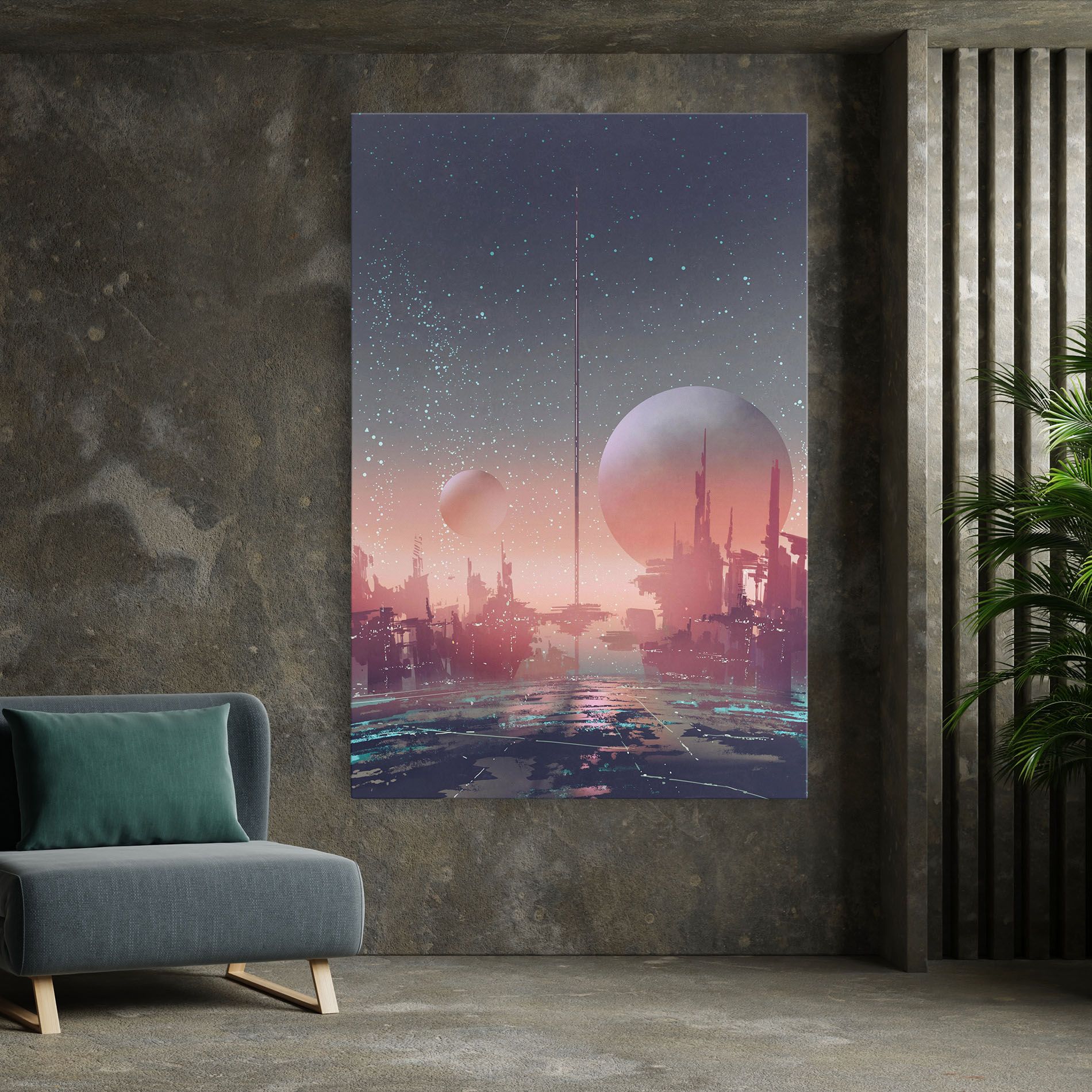 Futuristic Alien Buildings mockup 7